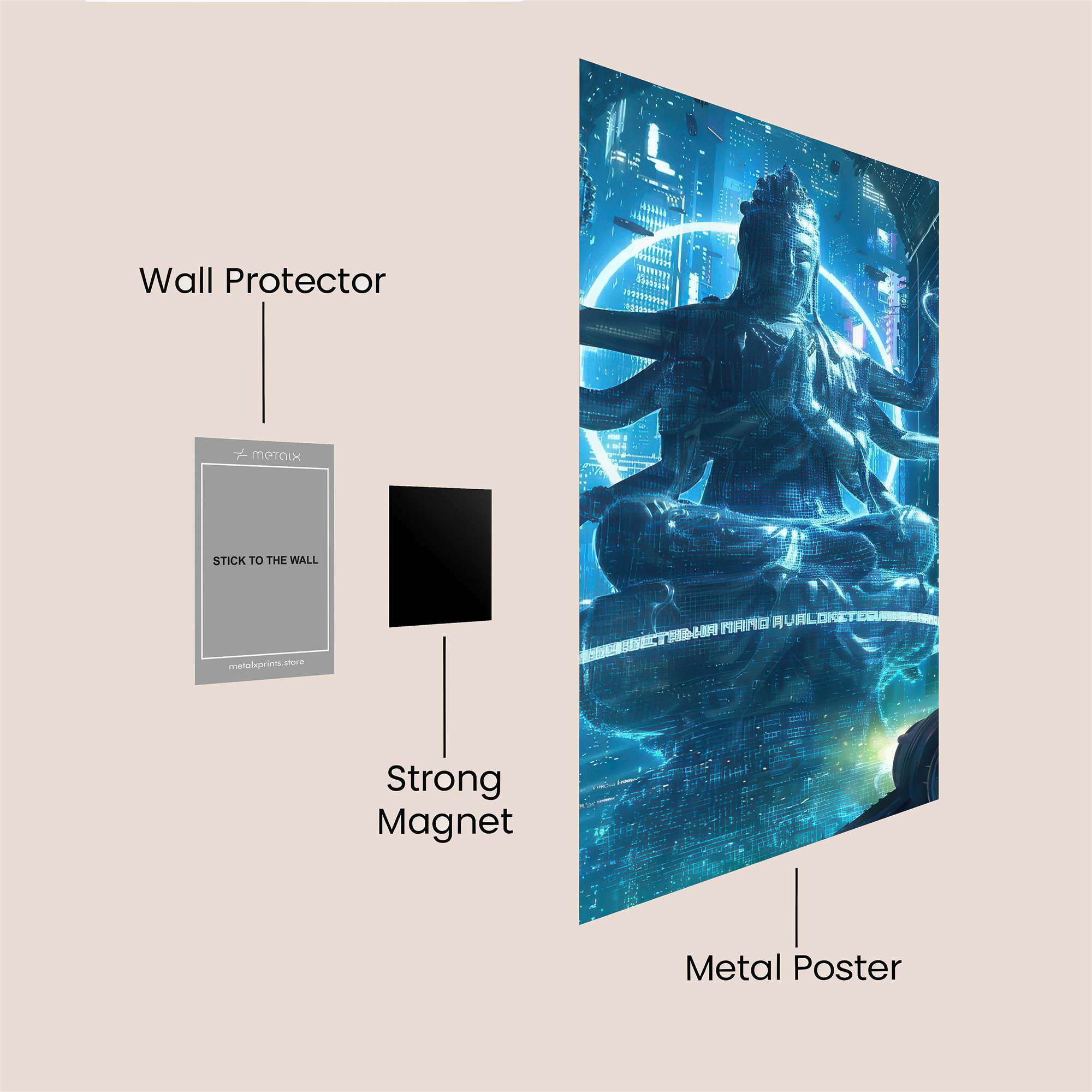 Hatsune Radiant Safe Wall Magnetic / M