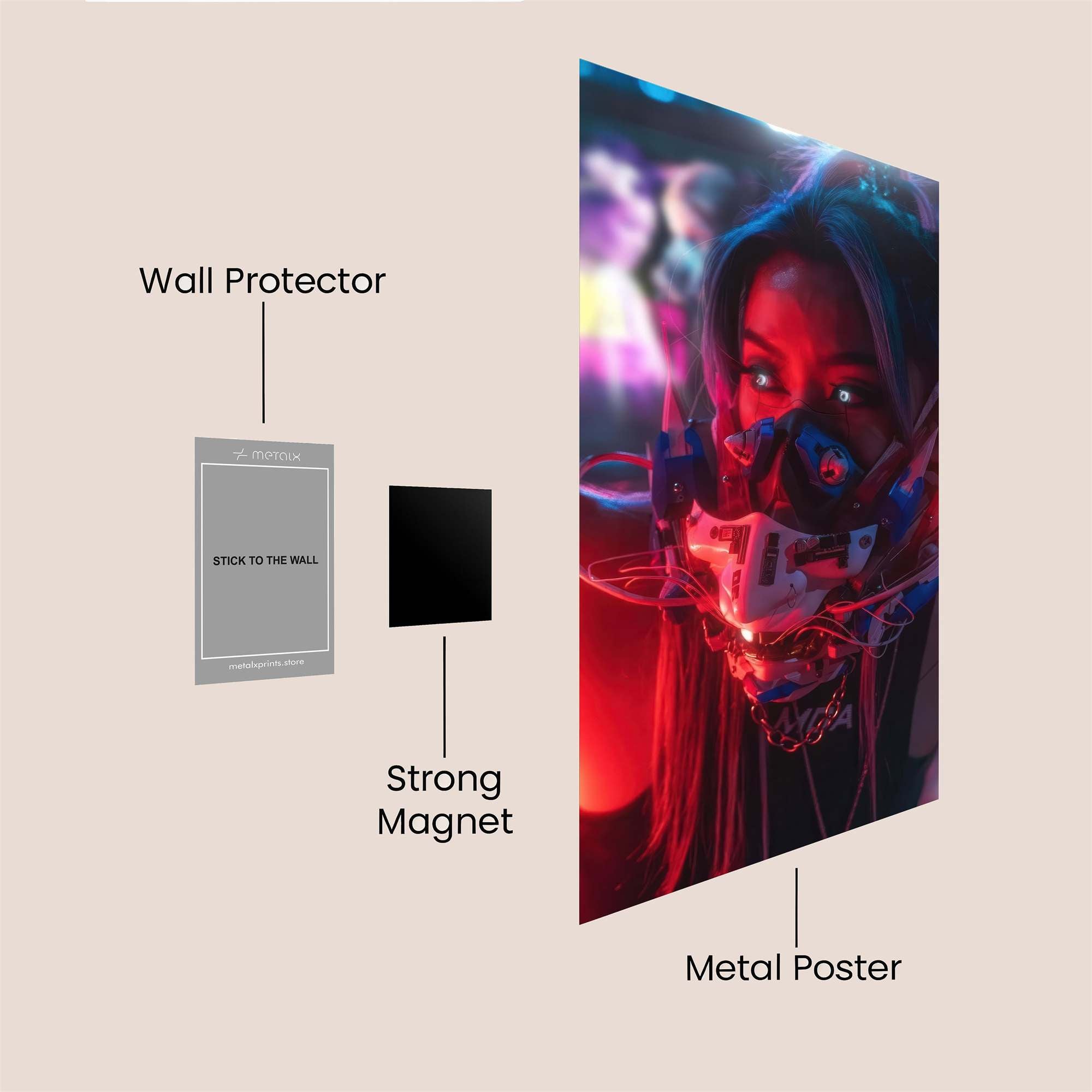 Cybernetic Vibe Safe Wall Magnetic / M