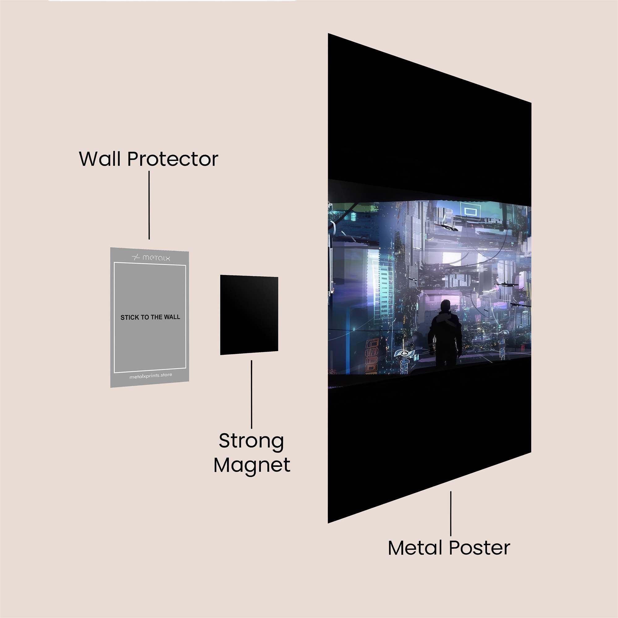 Cyberpunk Odyssey Safe Wall Magnetic / M