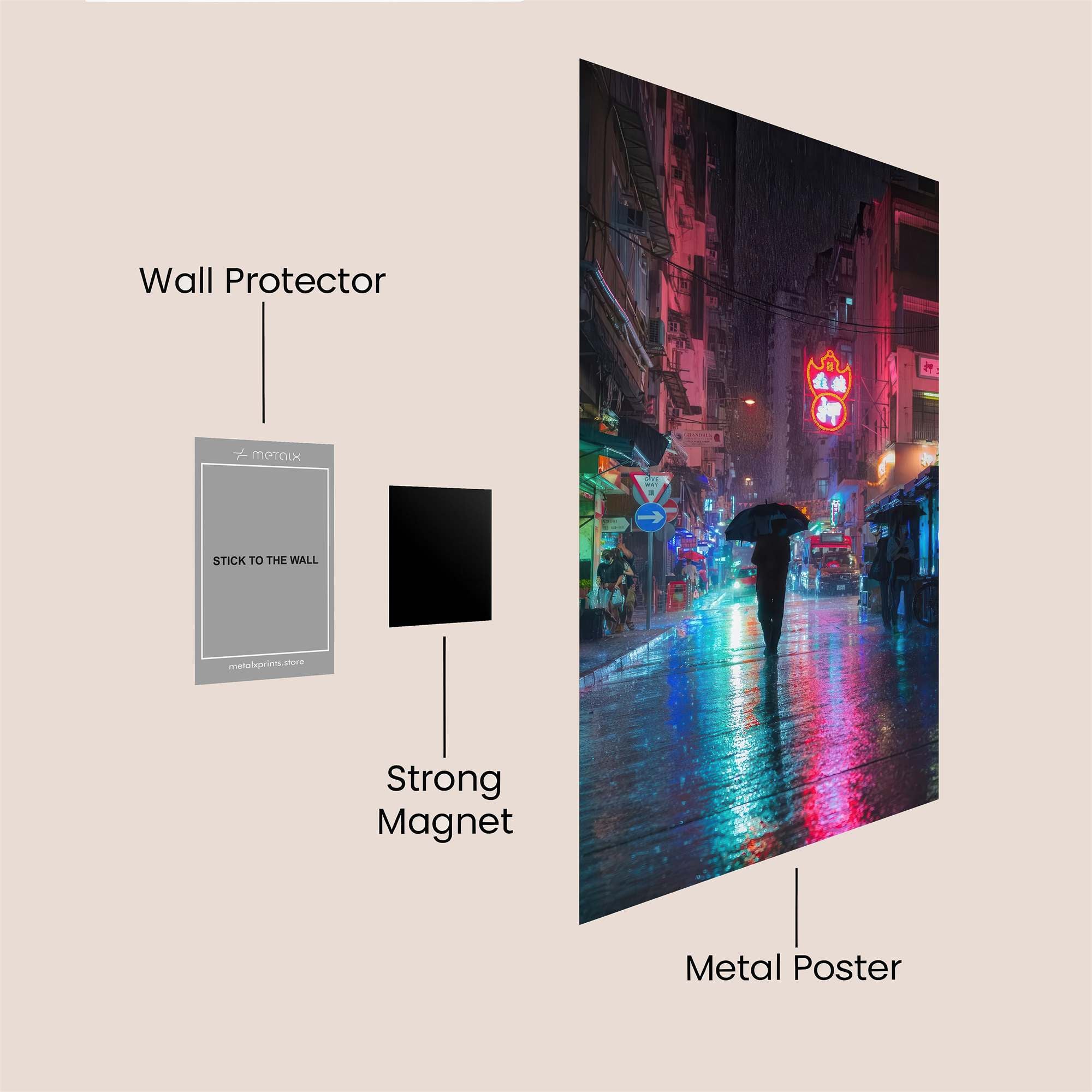 Neon Reverie Safe Wall Magnetic / M