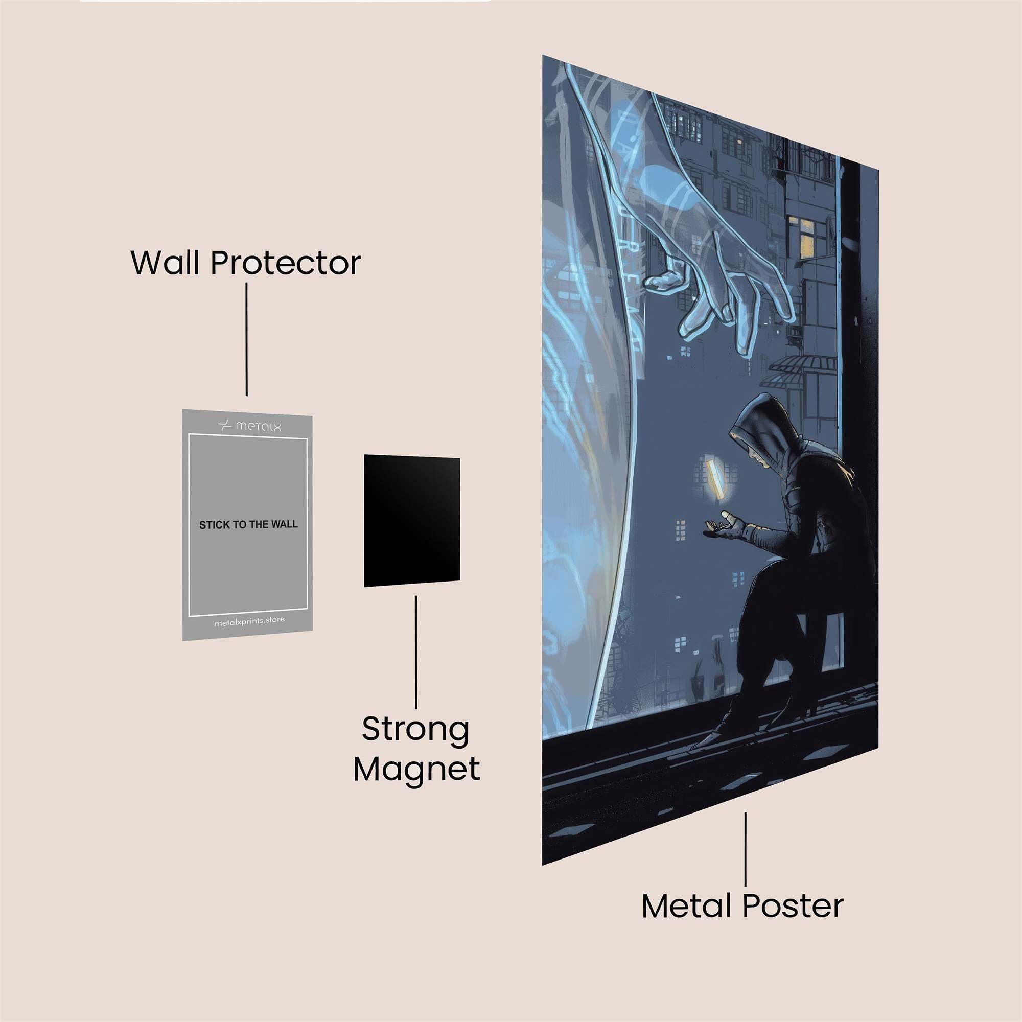 Digital Solitude Safe Wall Magnetic / M