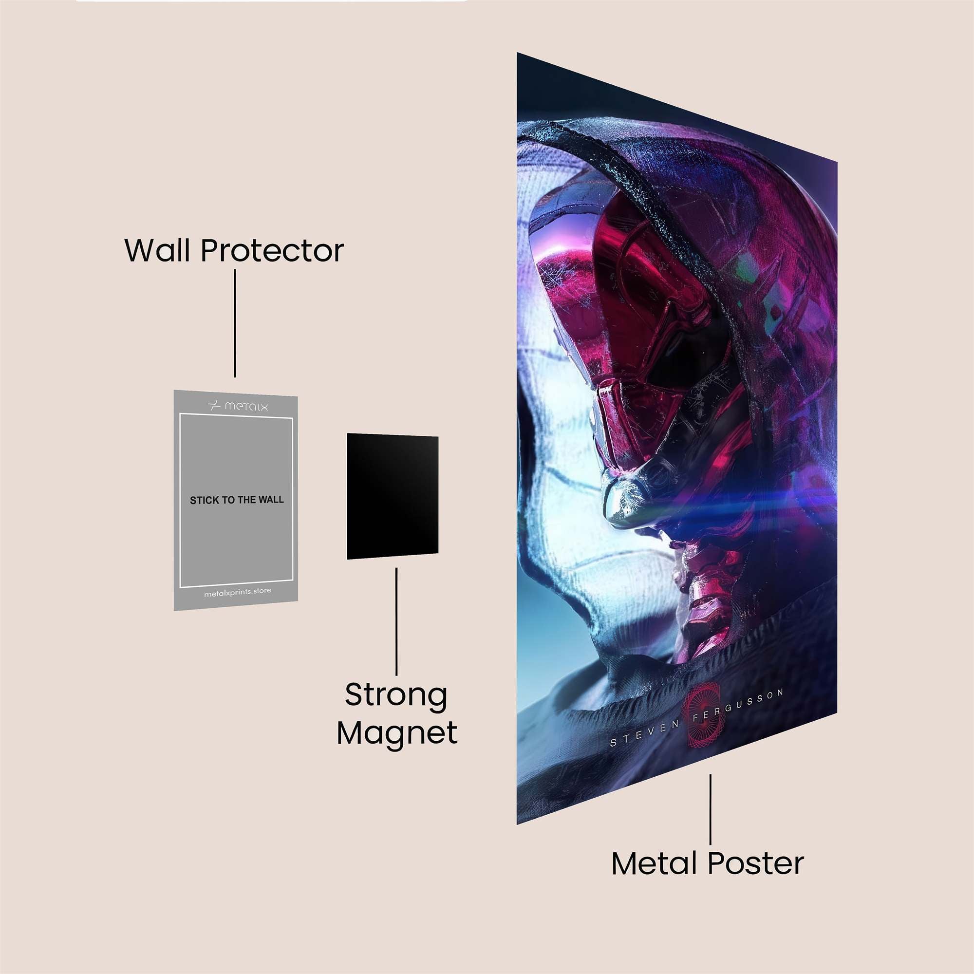 Cyber Enigma Safe Wall Magnetic / M