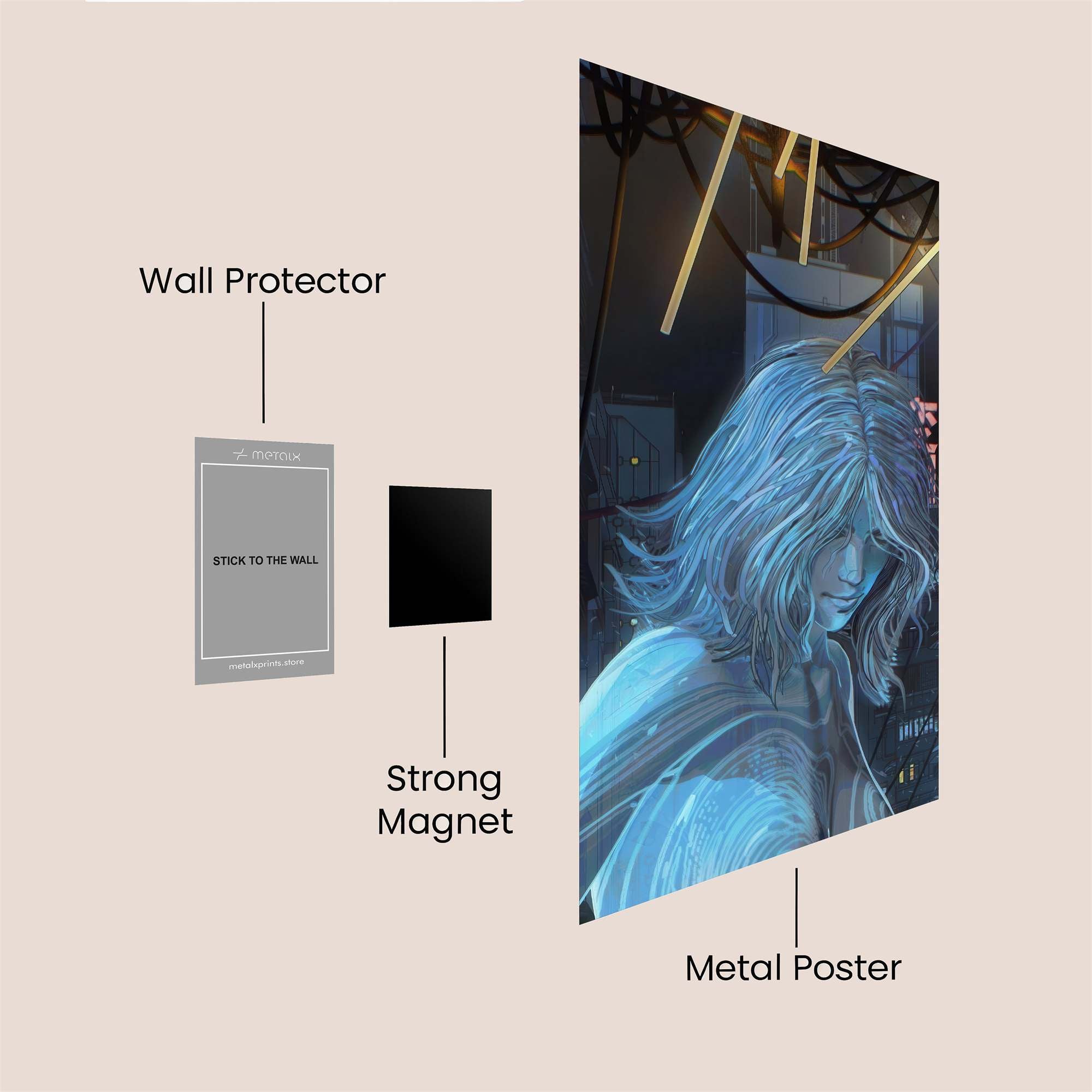 Ghostly Reverie Safe Wall Magnetic / M