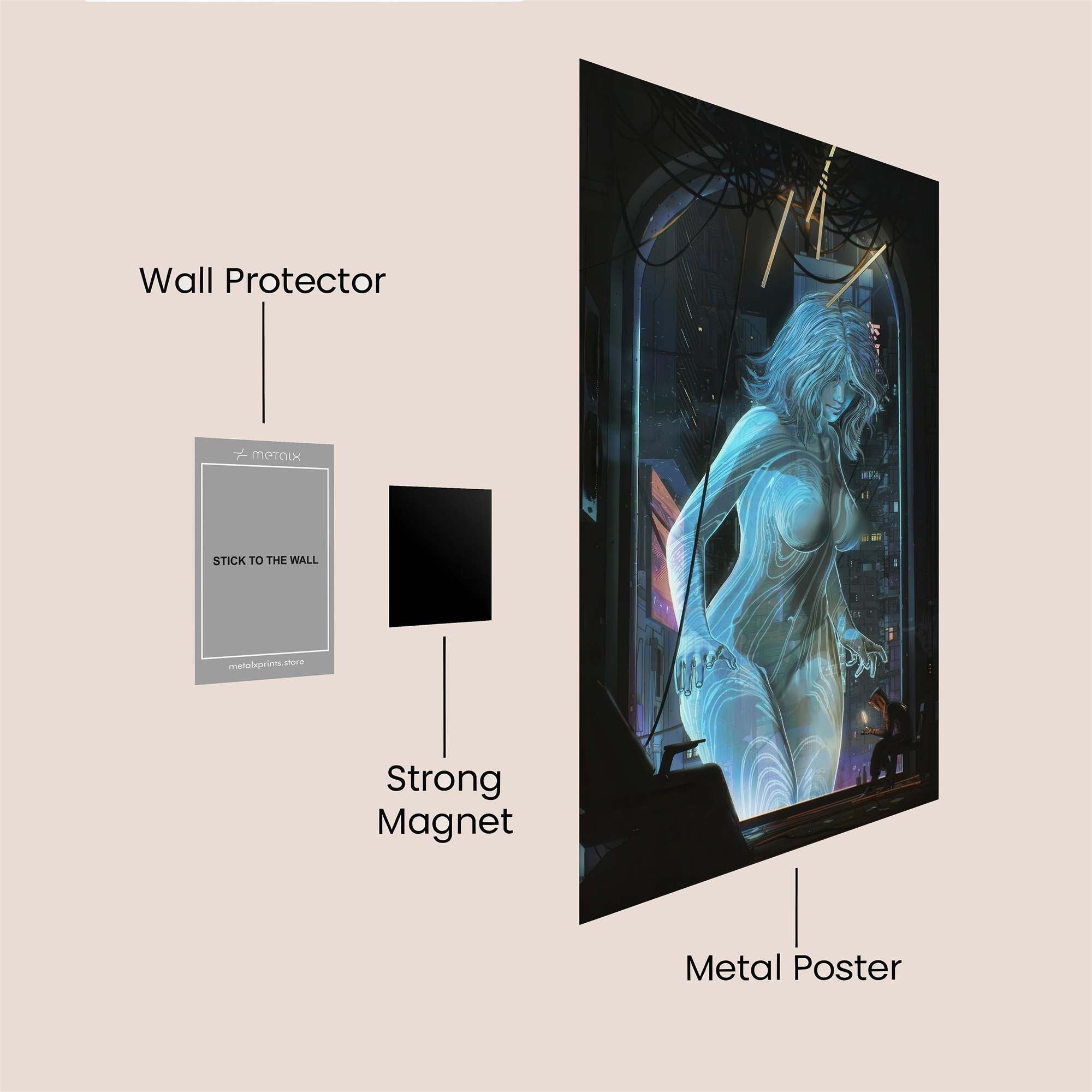 Virtual Reverie Safe Wall Magnetic / M