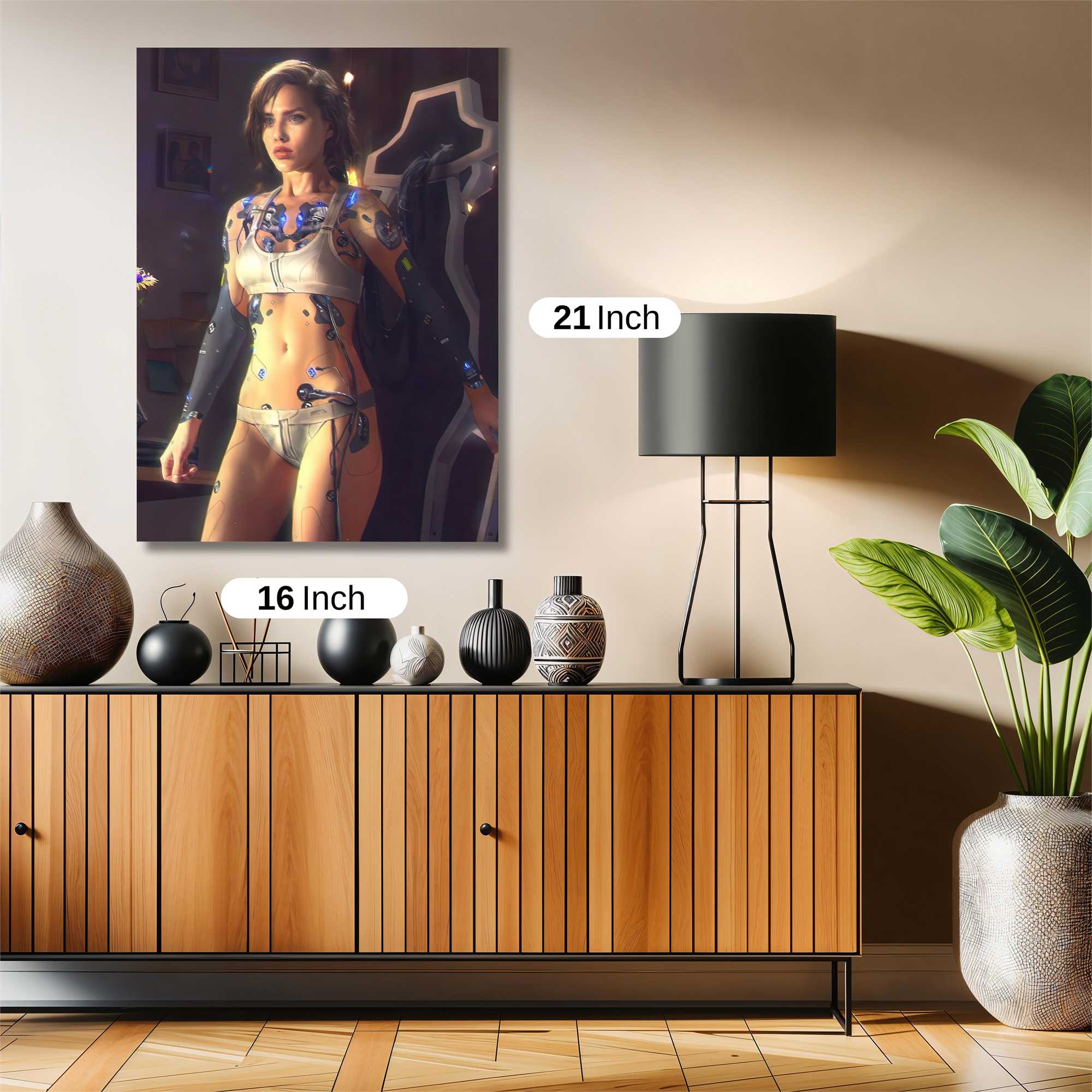 Neon Contemplation Safe Wall Magnetic / M