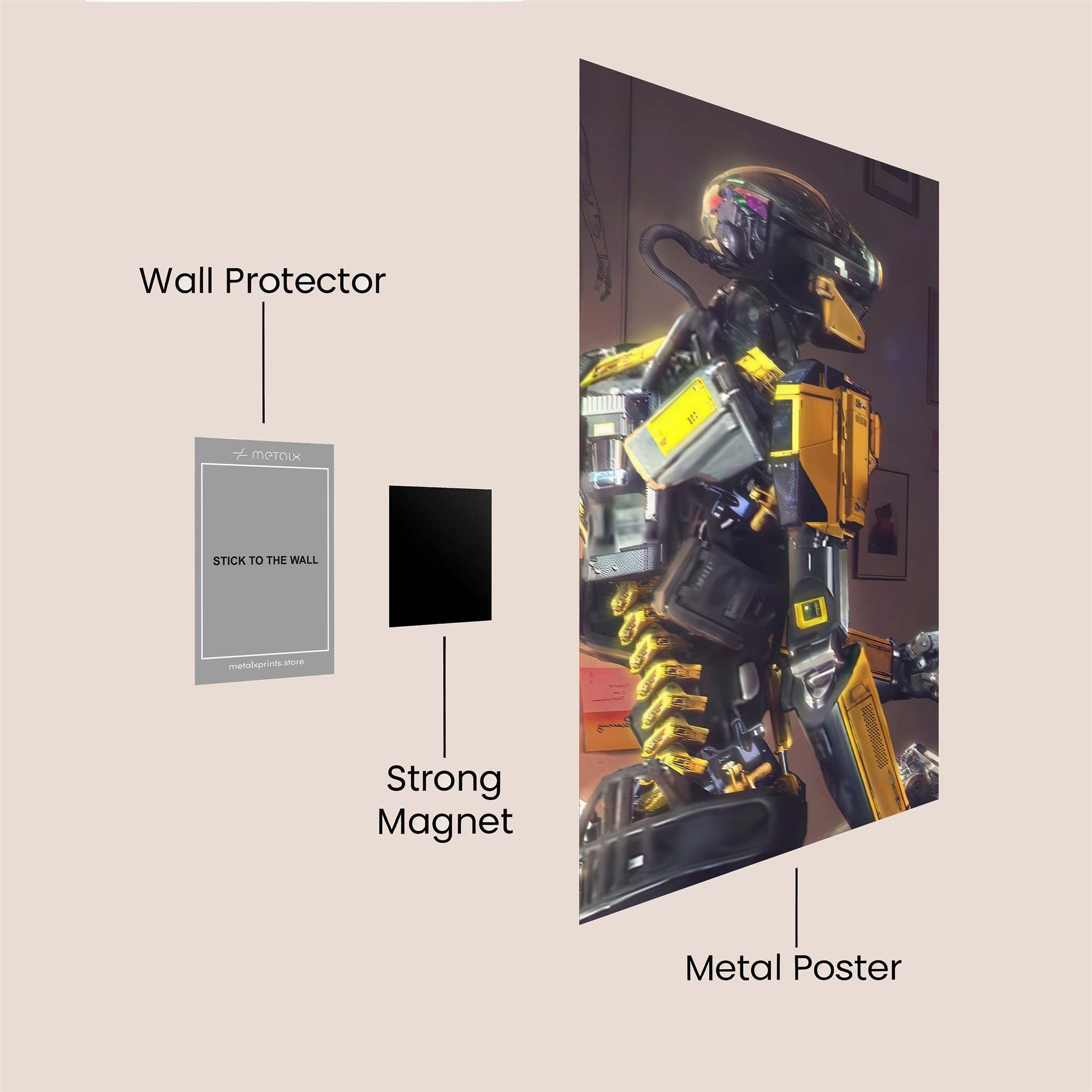 Neon Serenity Safe Wall Magnetic / M