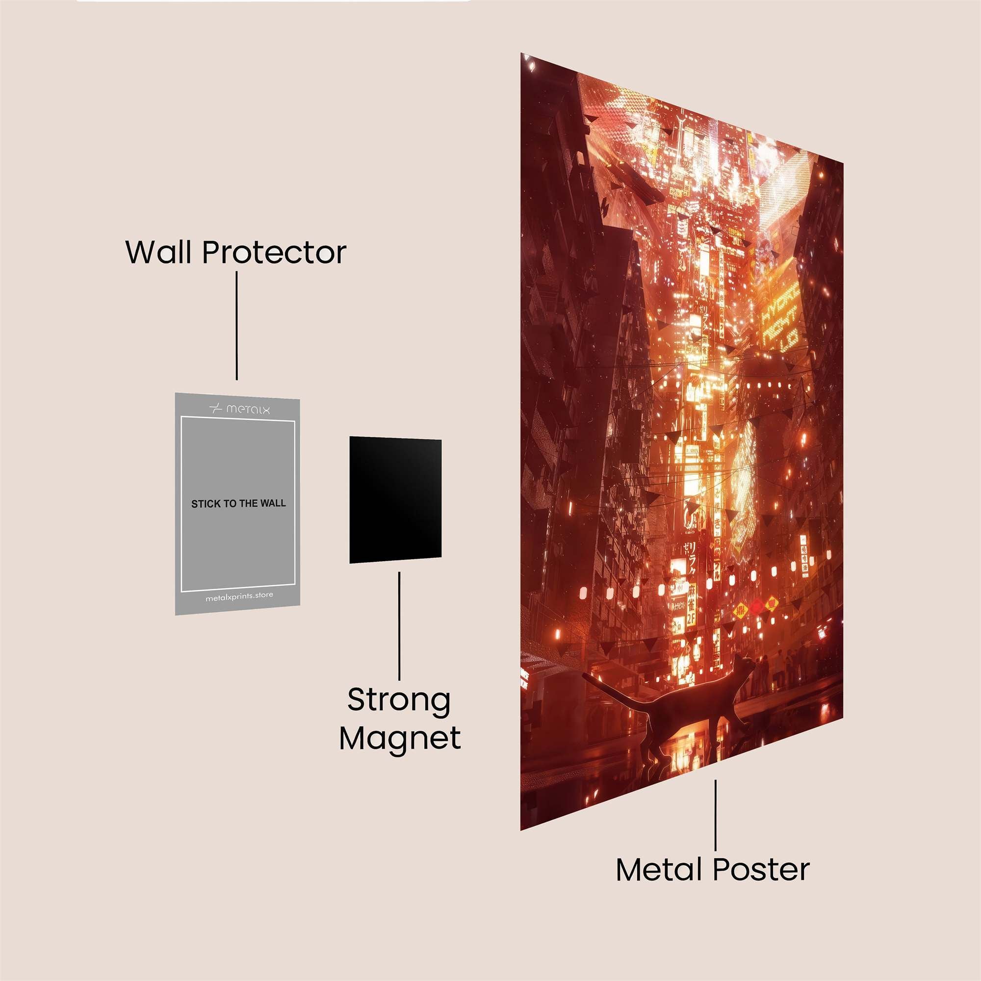 Neon Reverie Safe Wall Magnetic / M