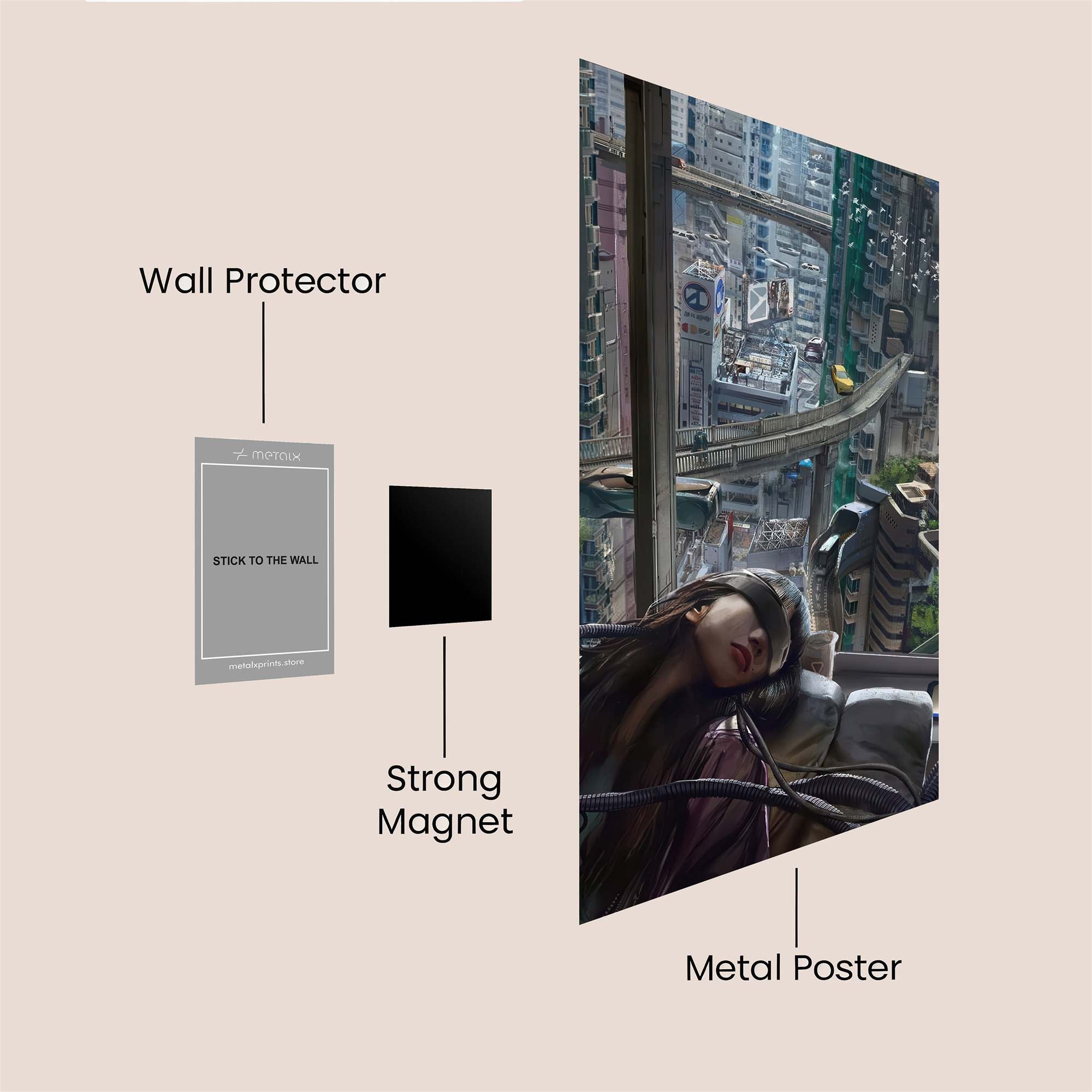 Virtual Serenity Safe Wall Magnetic / M