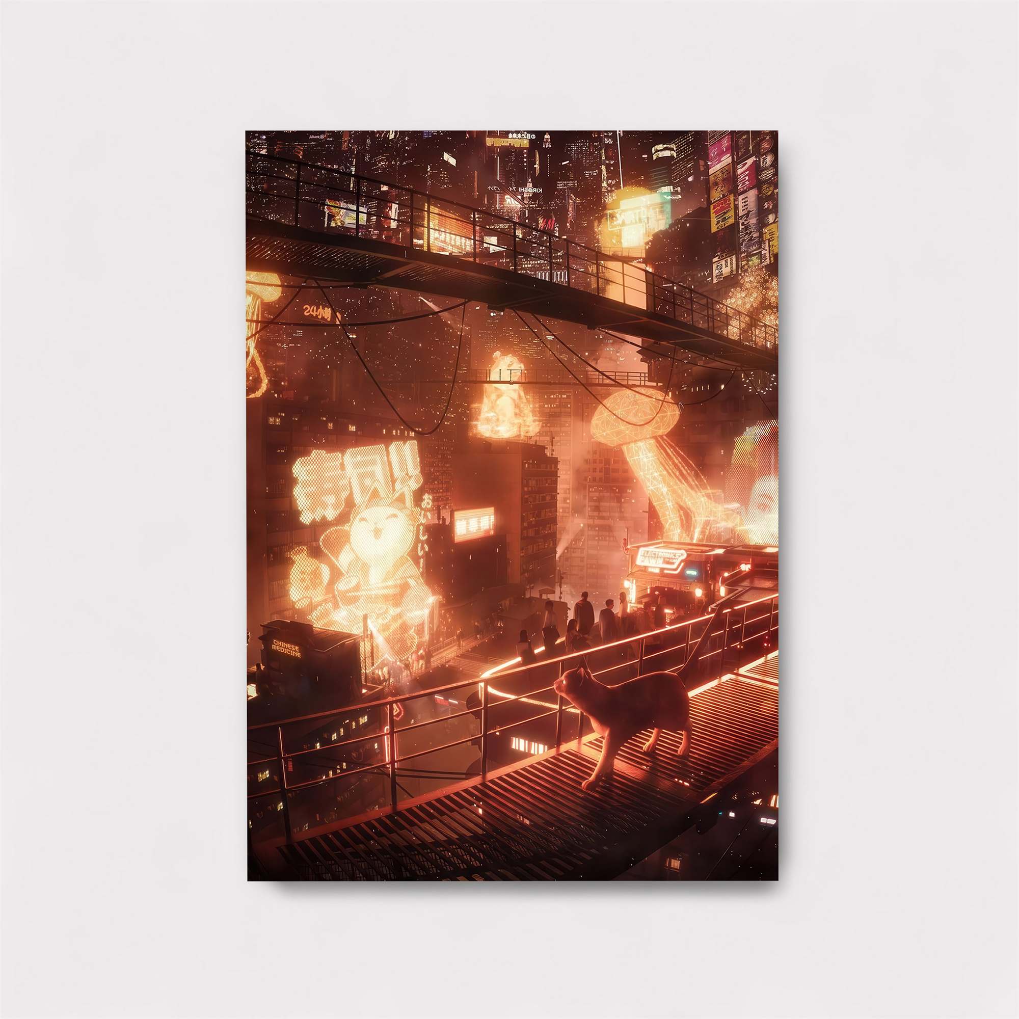 Neon Serenade Safe Wall Magnetic / M