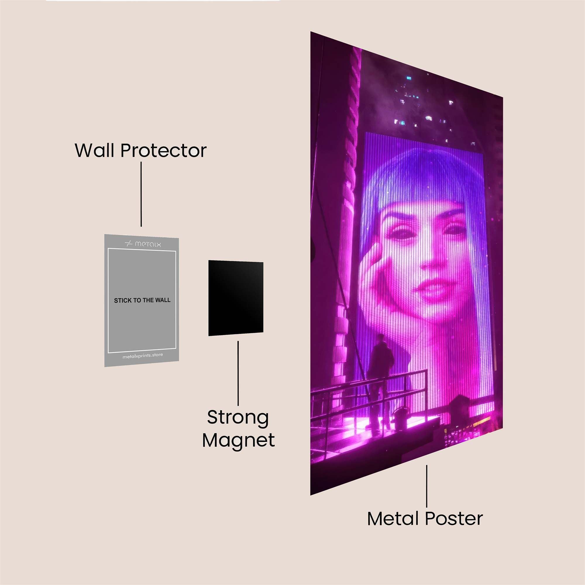 Neon Reverie Safe Wall Magnetic / M