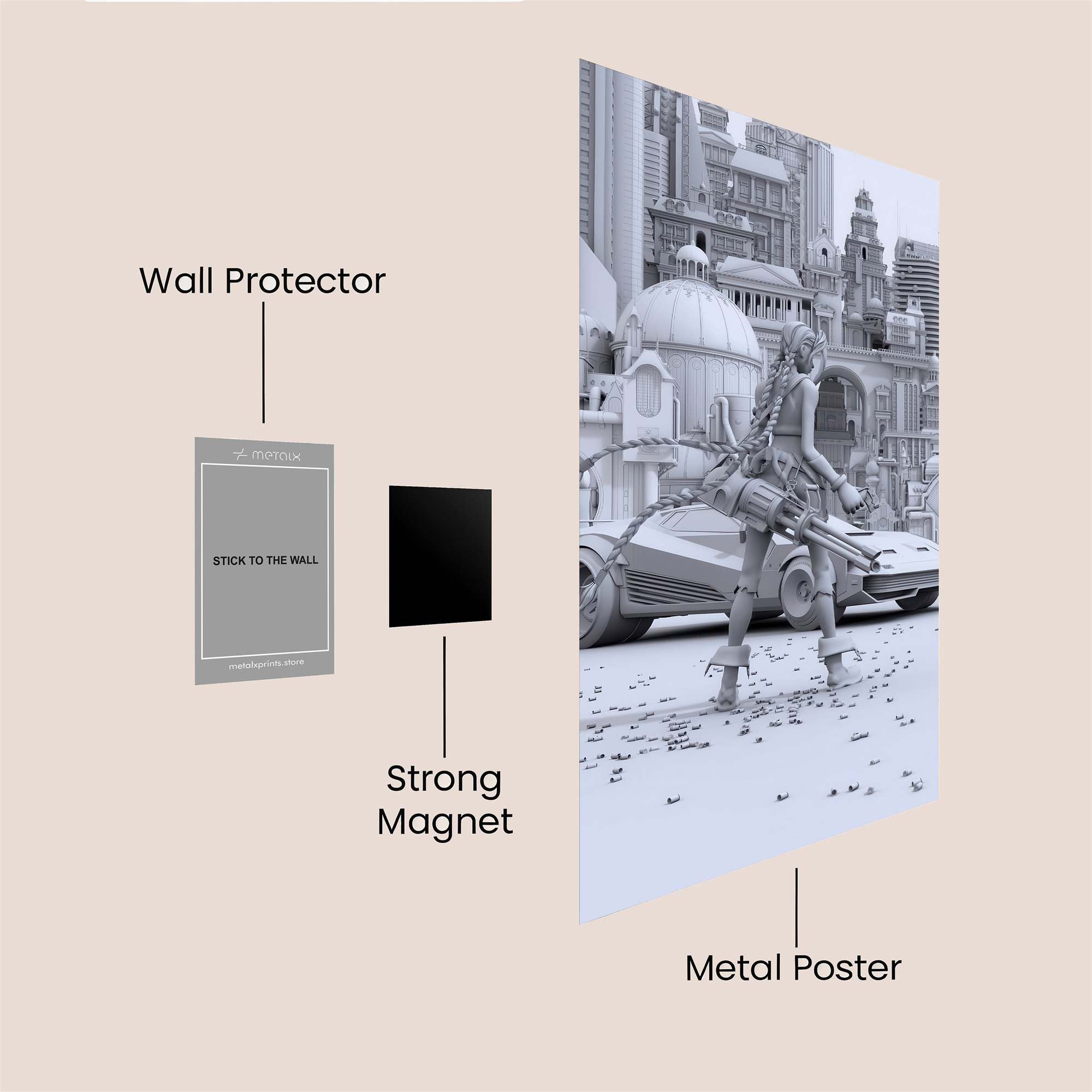 Nemesis Unveiled Safe Wall Magnetic / M