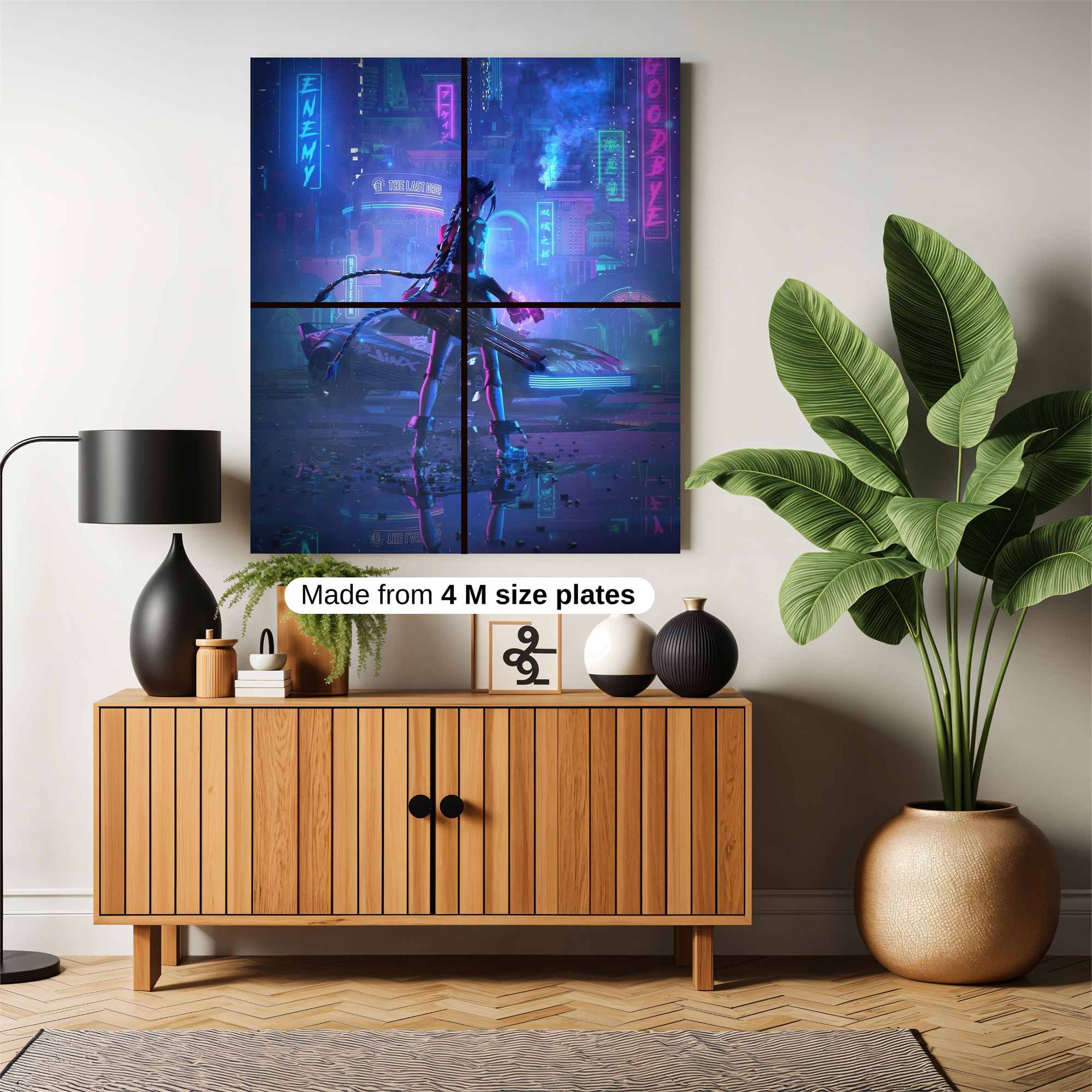 Neon Warrior Safe Wall Magnetic / M