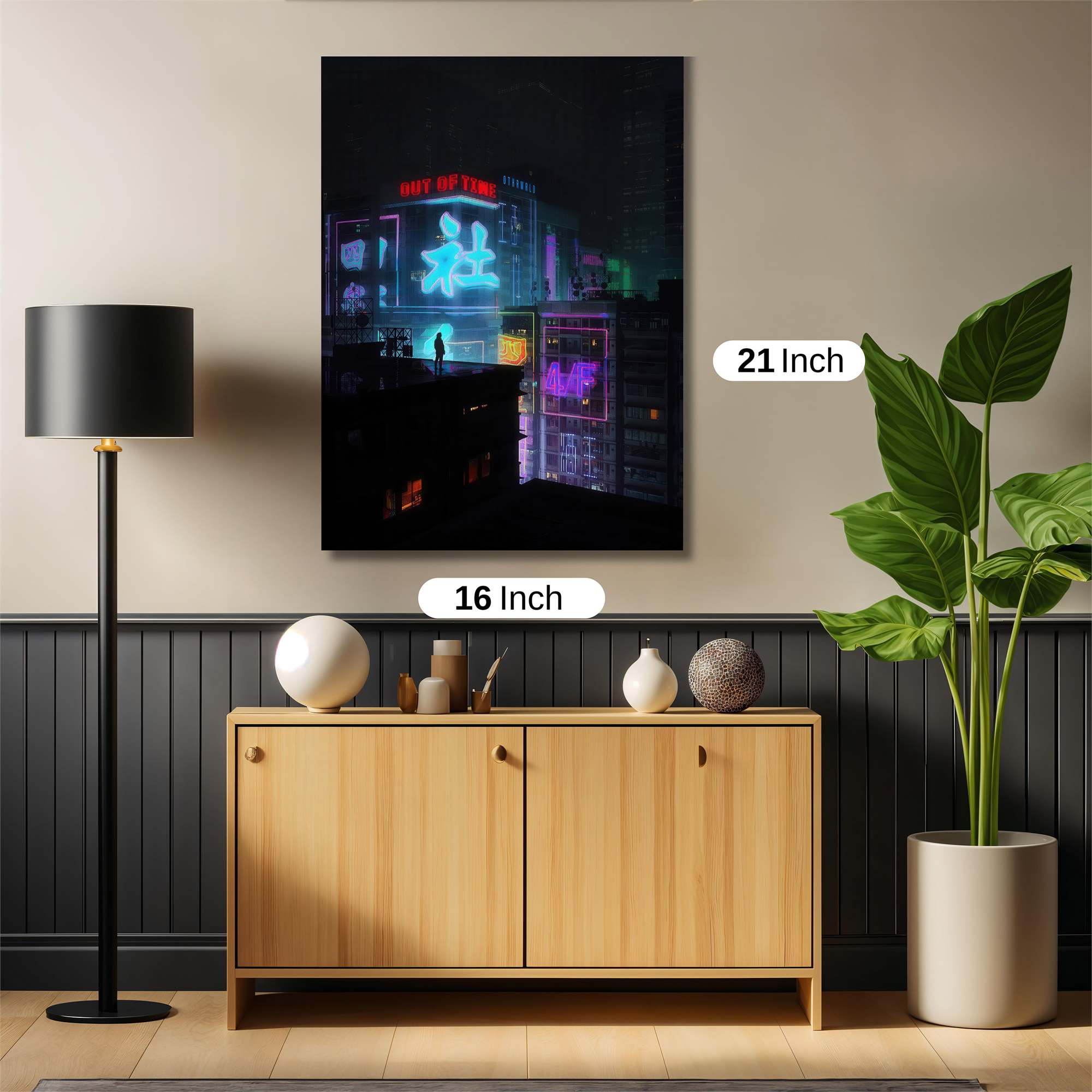 Neon Solitude Safe Wall Magnetic / M