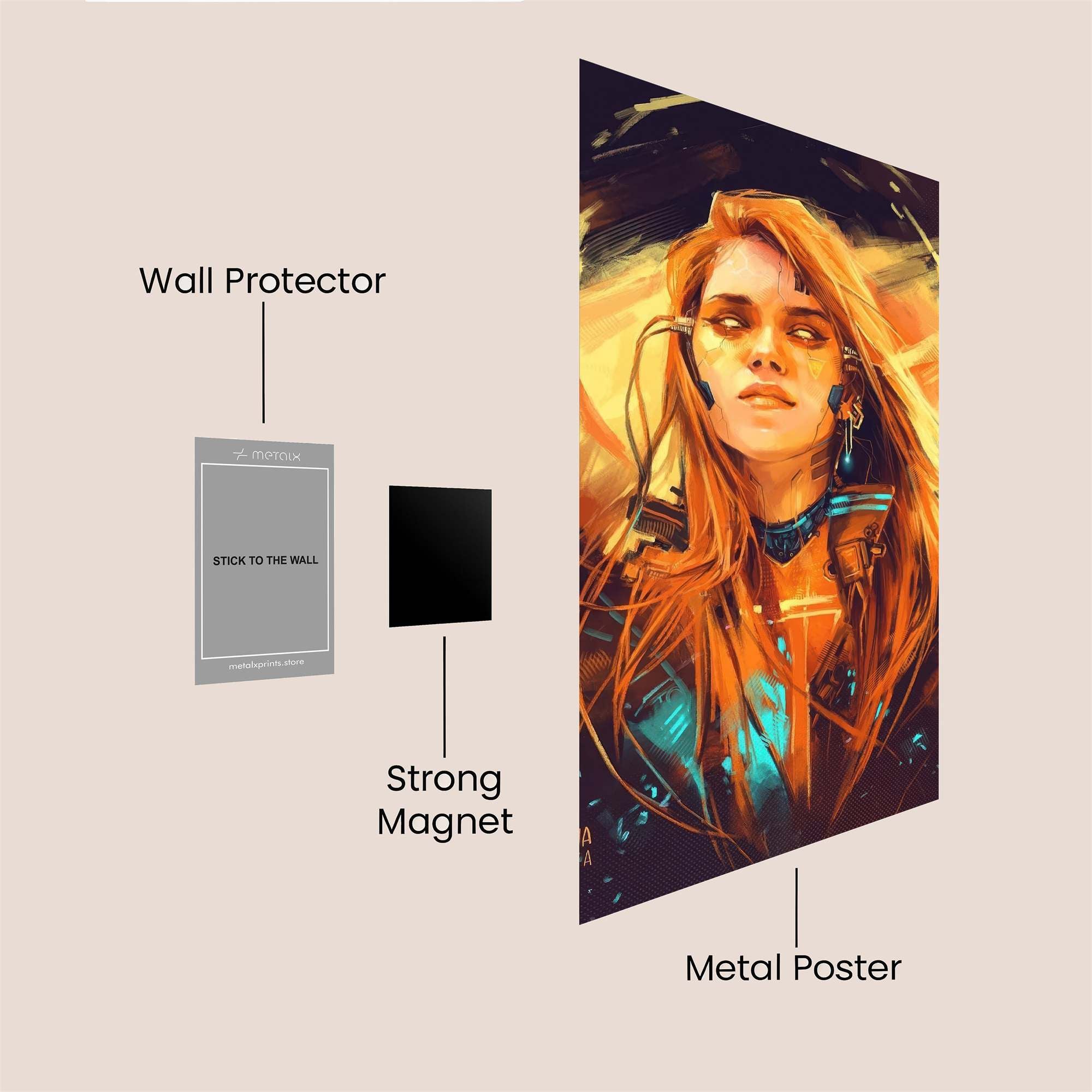 Cyber Mystique Safe Wall Magnetic / M