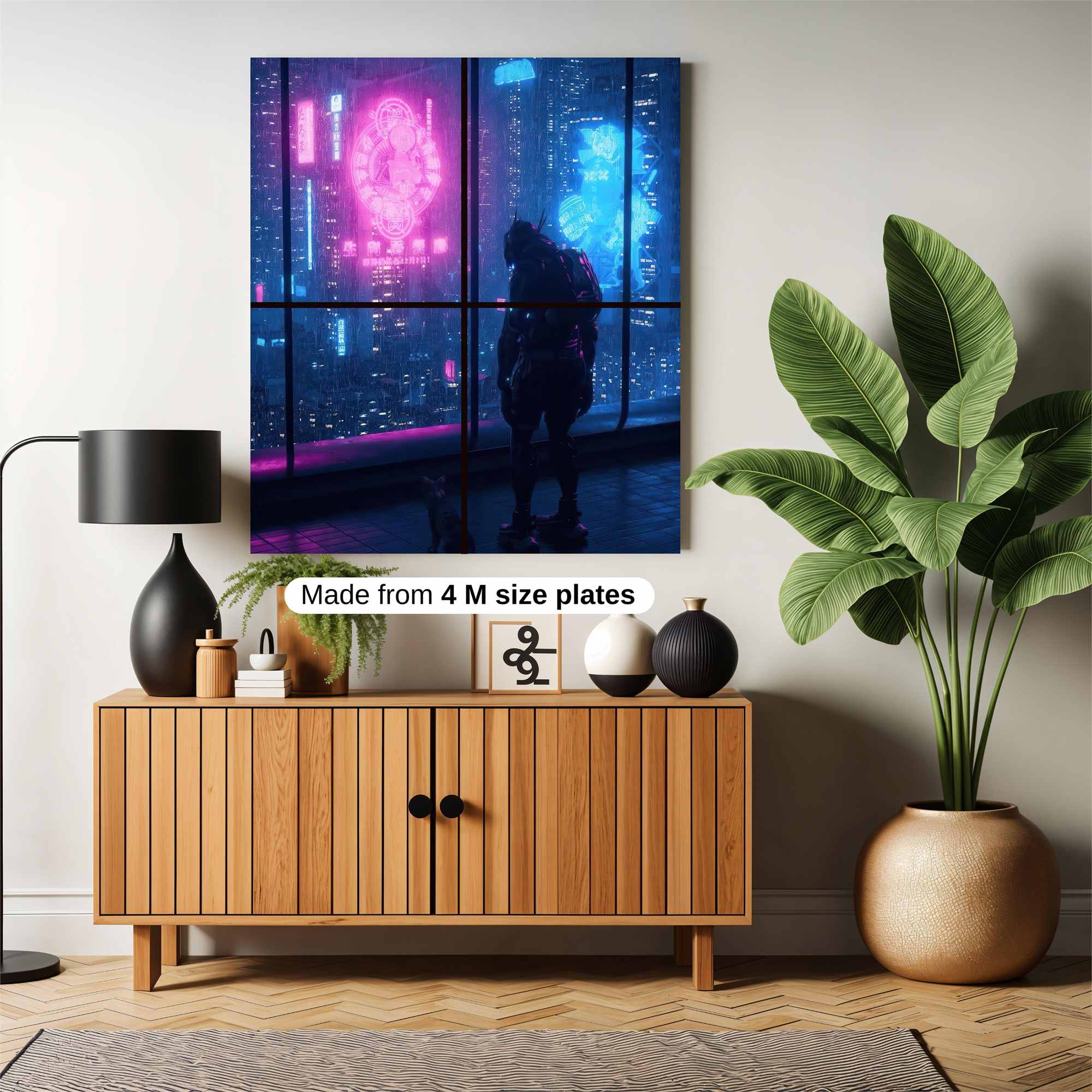 Neon Reflections Safe Wall Magnetic / M