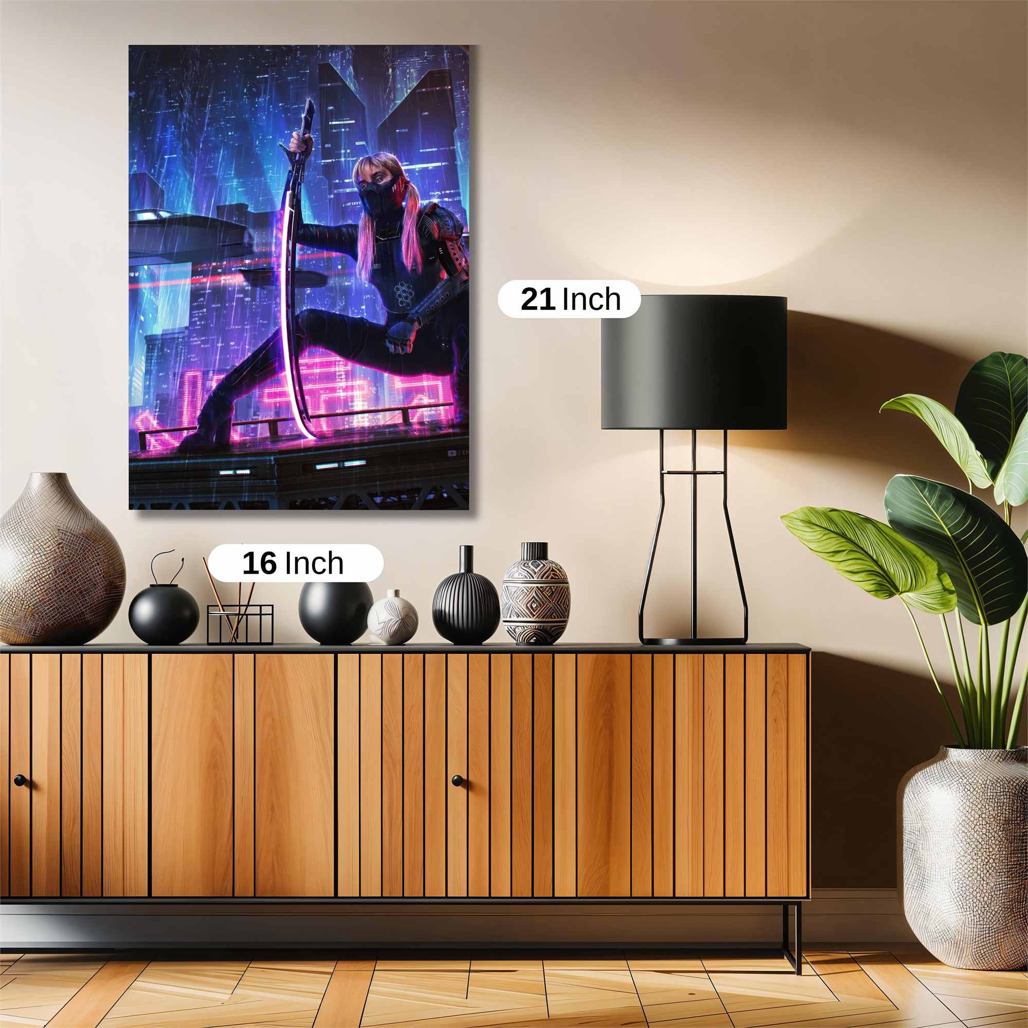 Cyber Samurai Safe Wall Magnetic / M