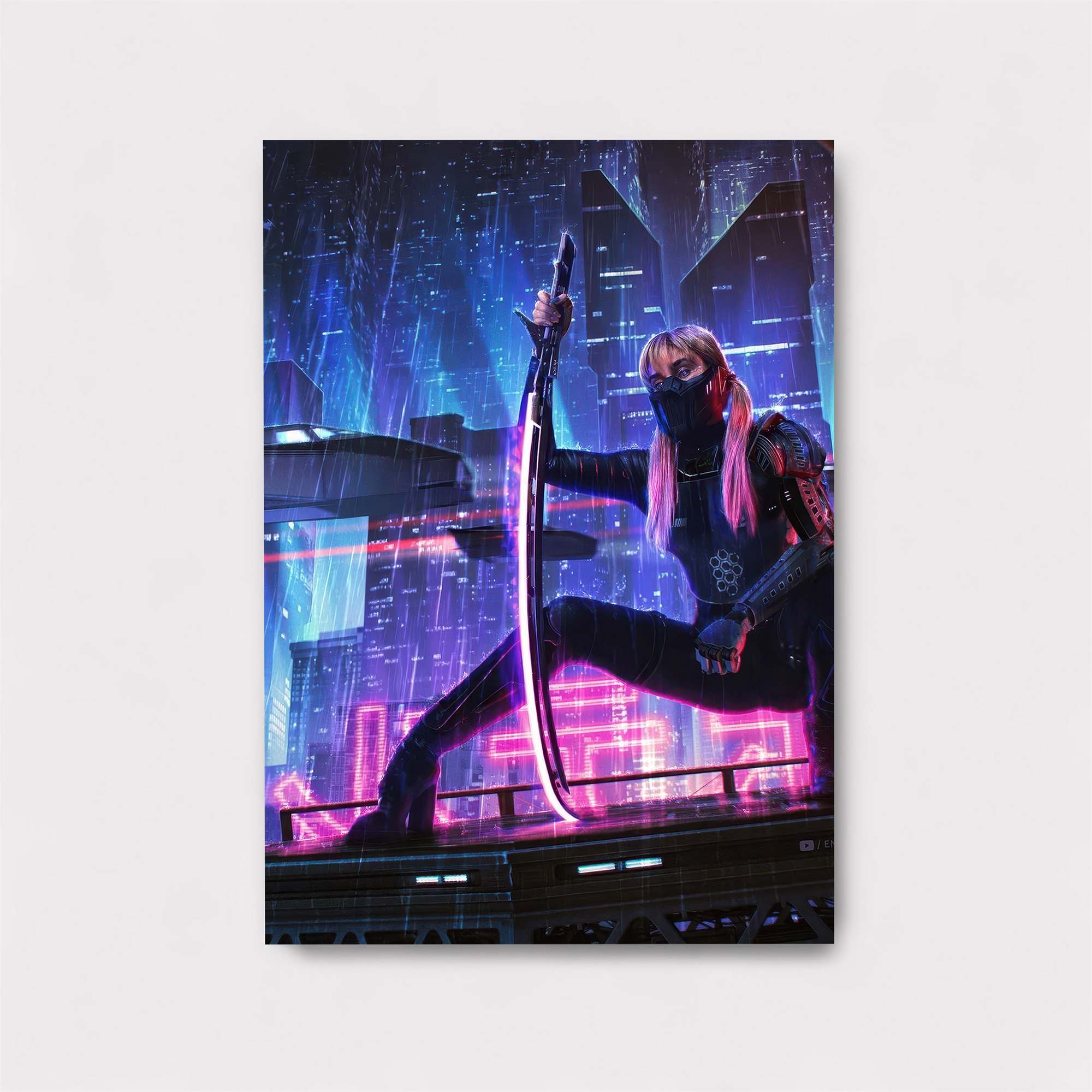 Cyber Samurai Safe Wall Magnetic / M