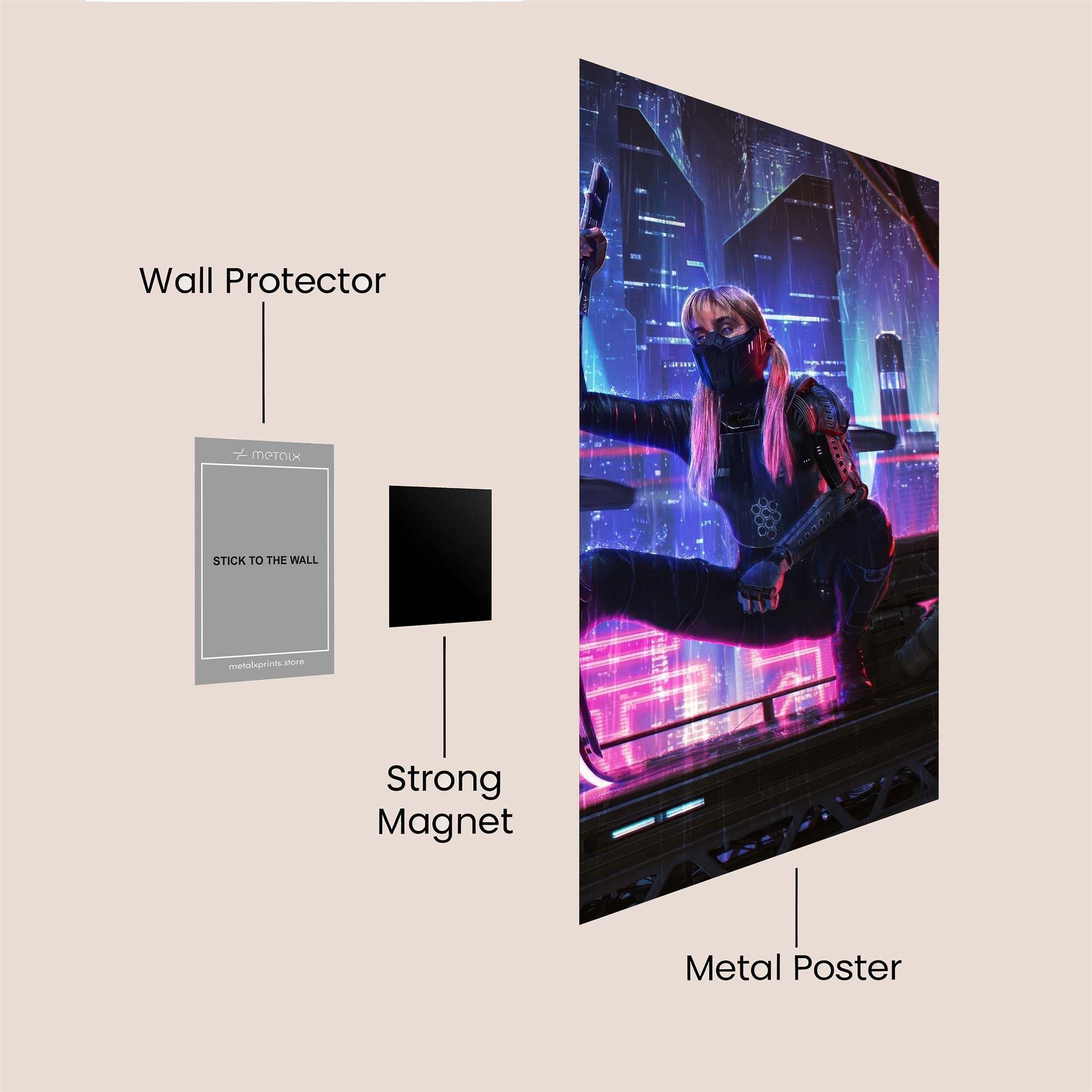 Street Serenity Safe Wall Magnetic / M