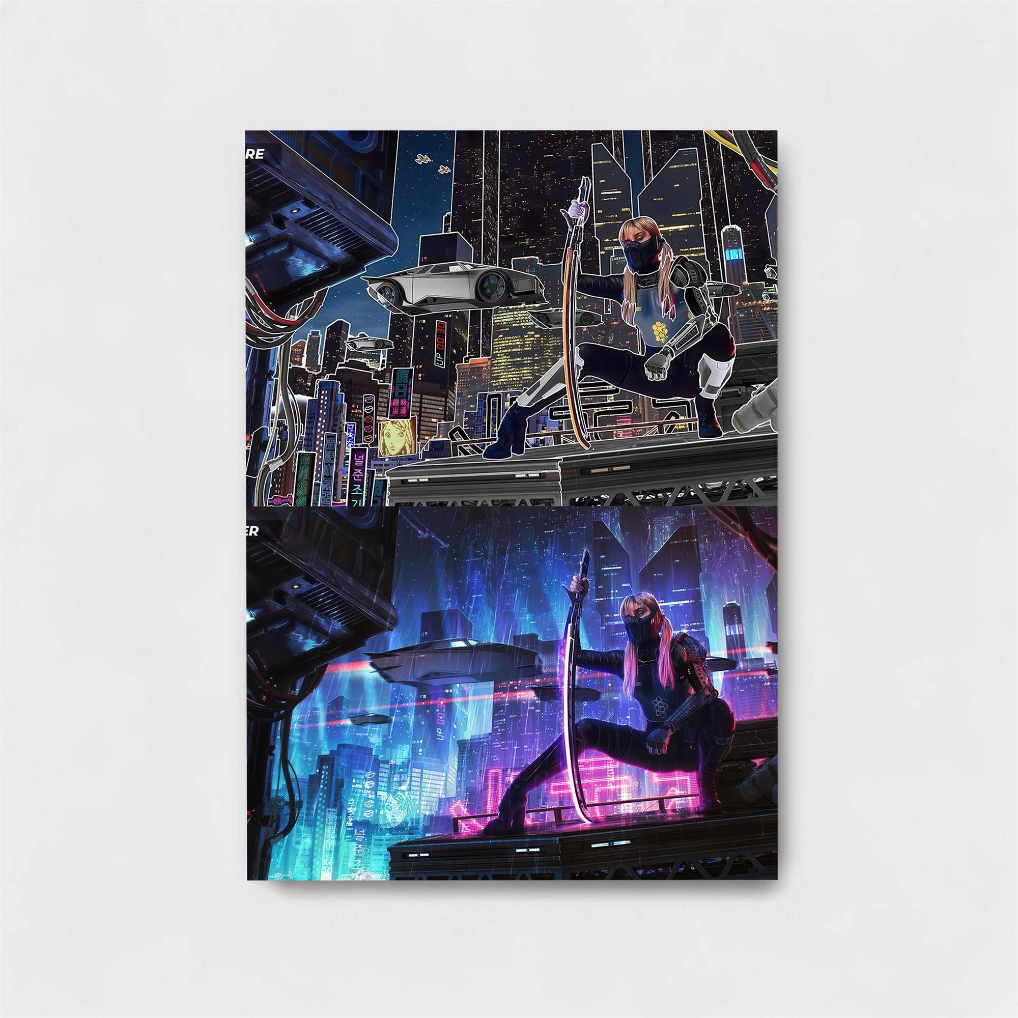 Cyberpunk Rebellion Safe Wall Magnetic / M