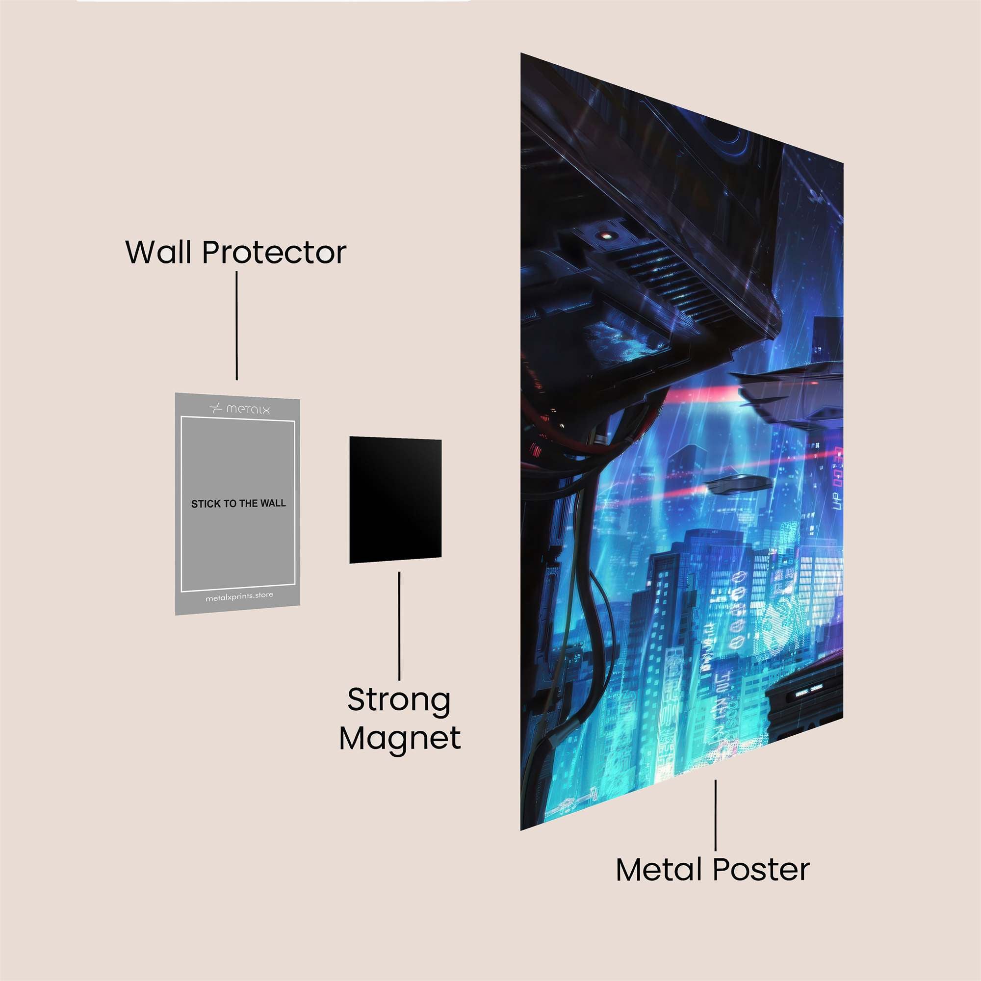 Neon Abyss Safe Wall Magnetic / M