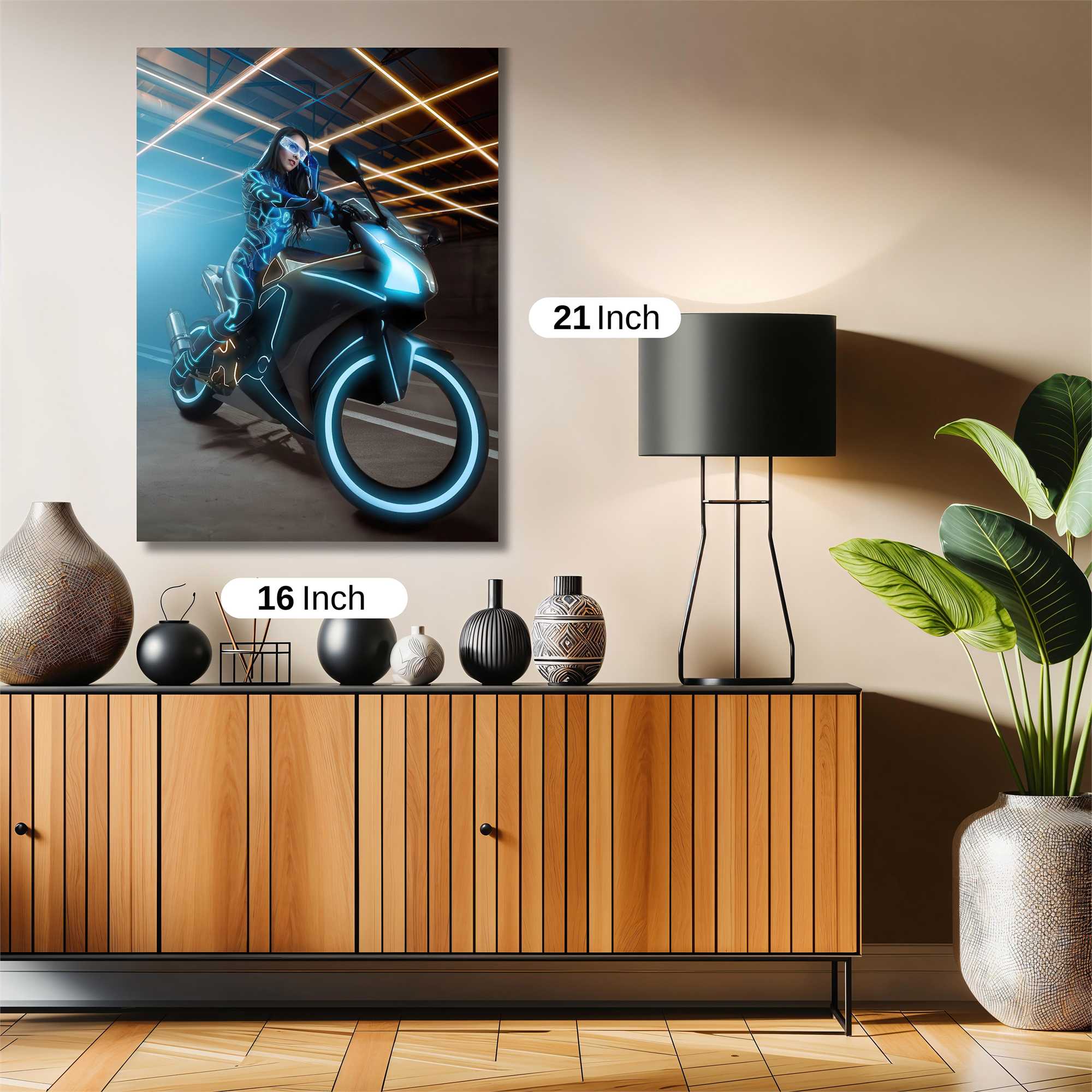 Neon Rider Safe Wall Magnetic / M