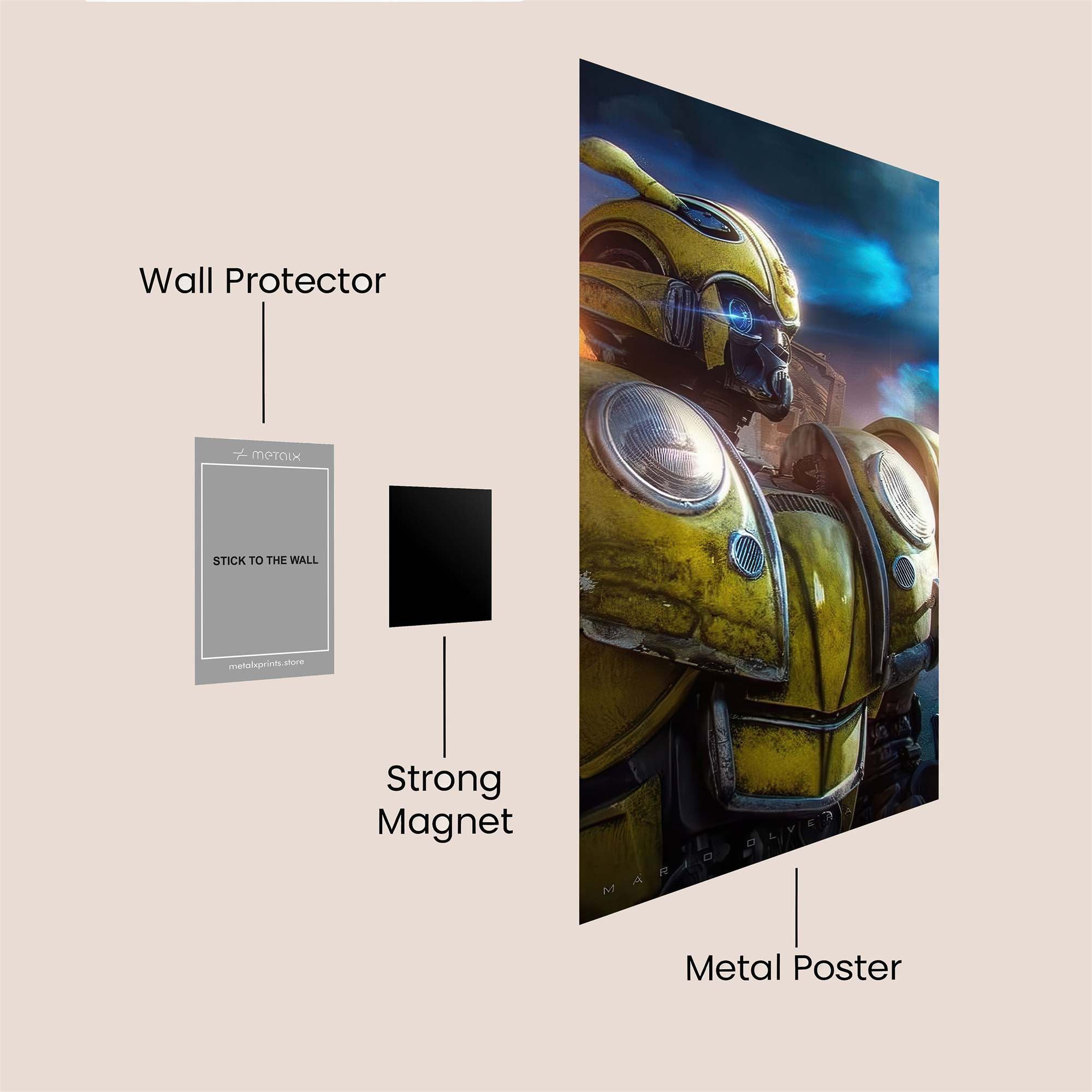 Bumblebee Resurgence Safe Wall Magnetic / M