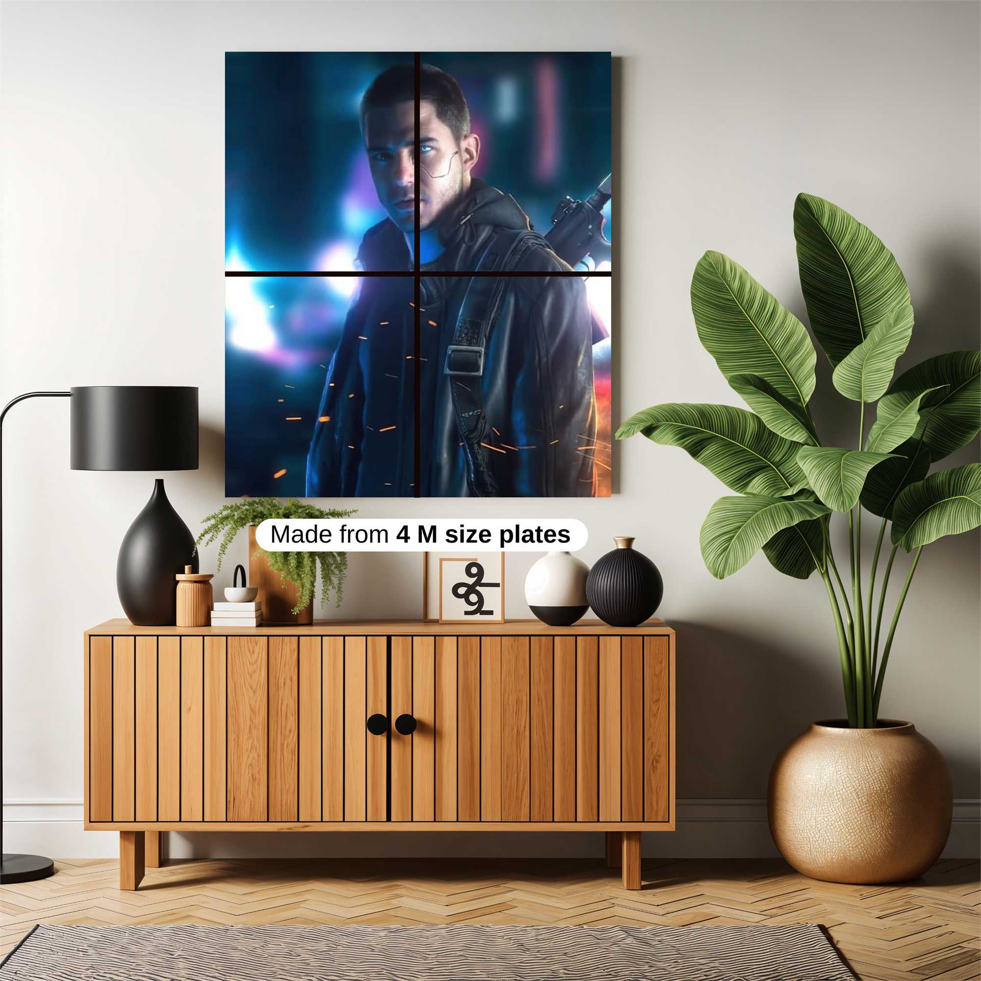 Cyber Warrior Safe Wall Magnetic / M