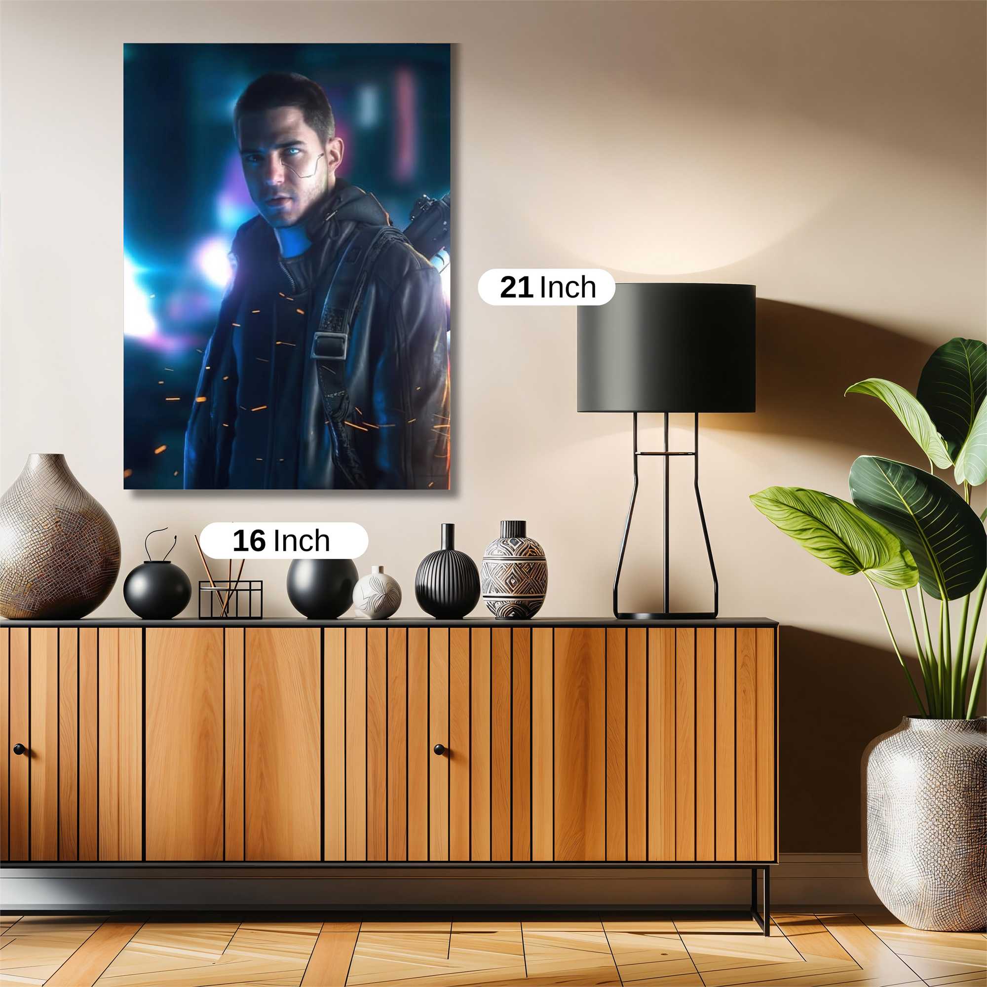 Cyber Warrior Safe Wall Magnetic / M