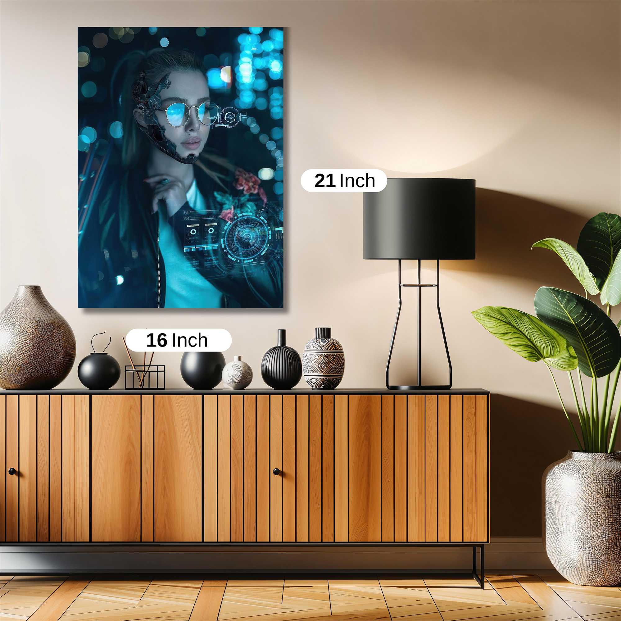 Cyber Serenity Safe Wall Magnetic / M