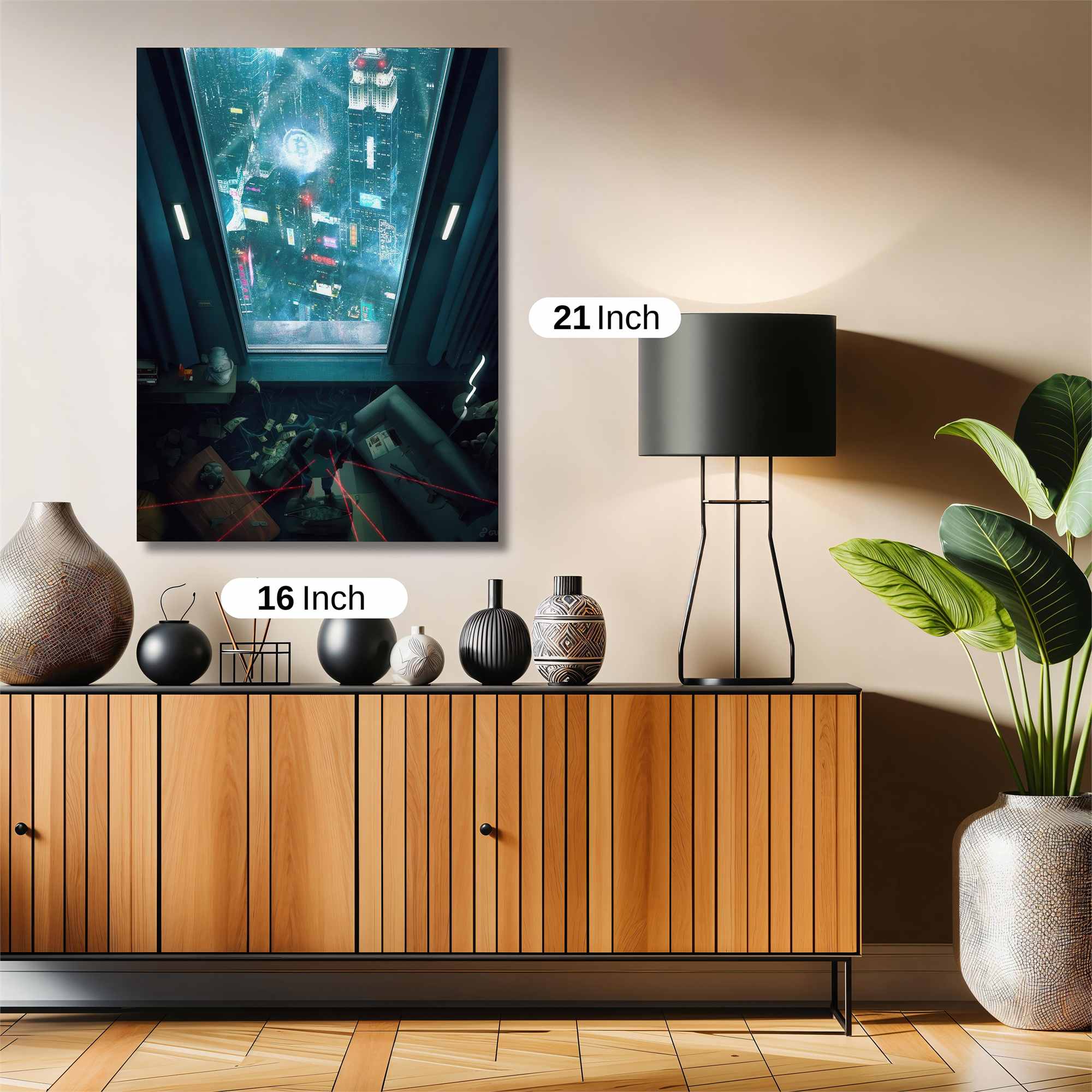 Cyberpunk Dreamscape Safe Wall Magnetic / M