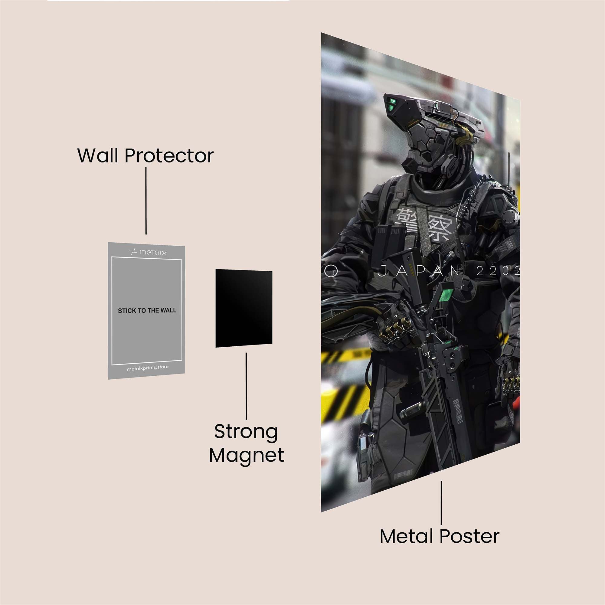 Cyber Enforcer Safe Wall Magnetic / M