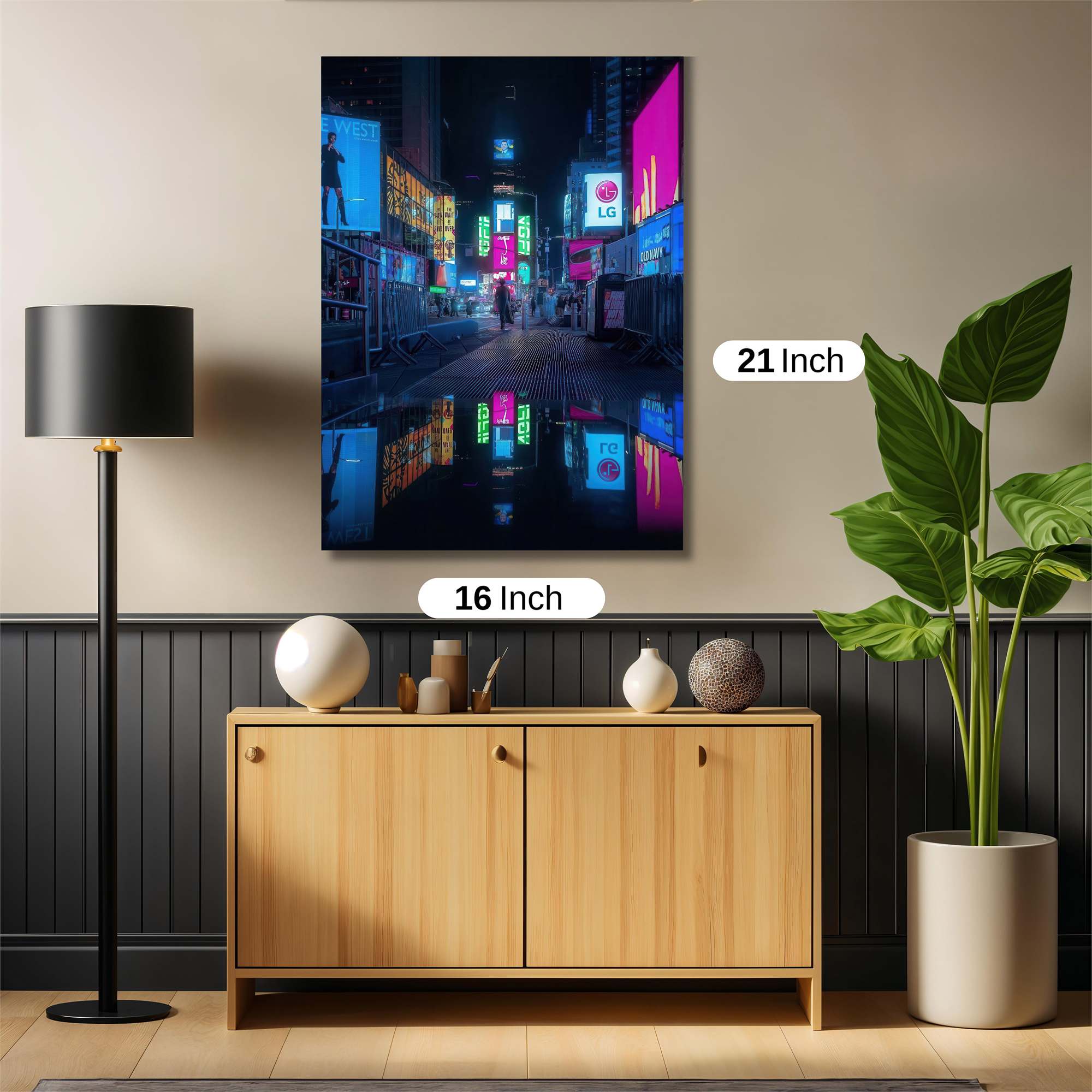 Neon Serenity Safe Wall Magnetic / M