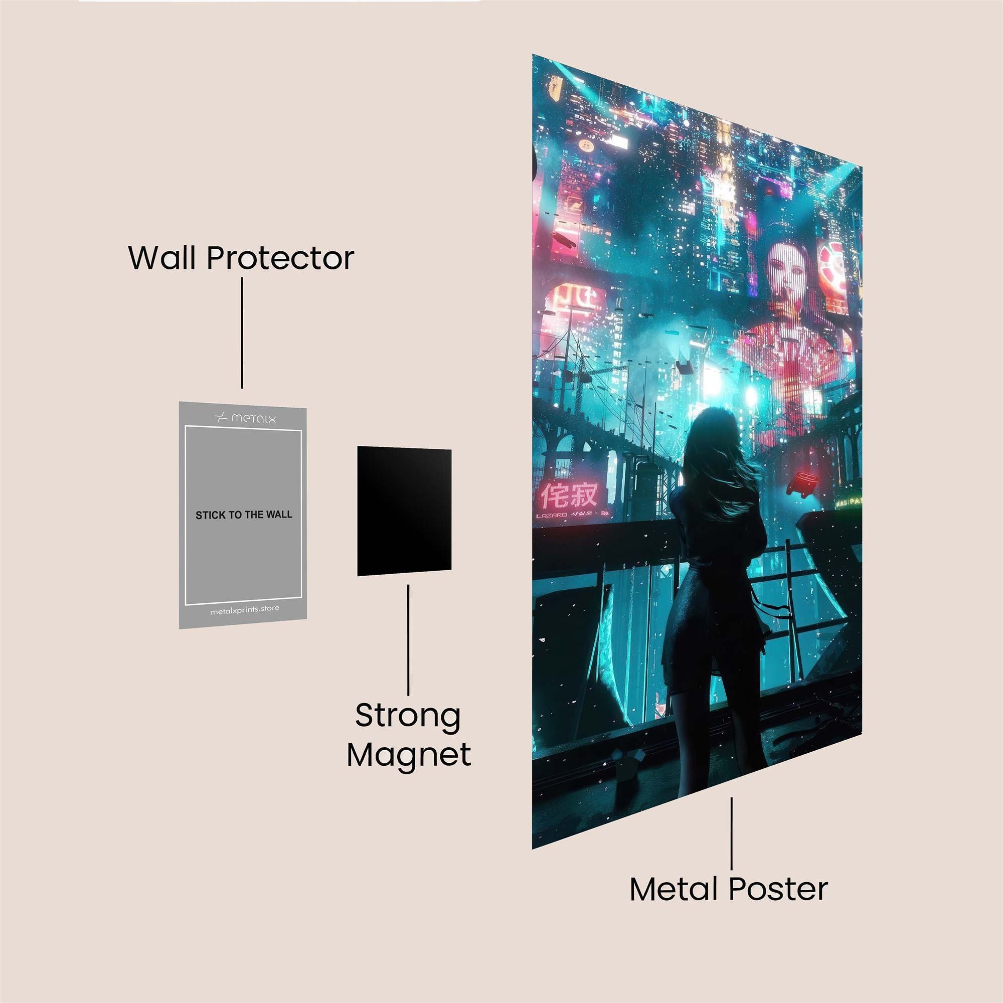 Neon Reverie Safe Wall Magnetic / M