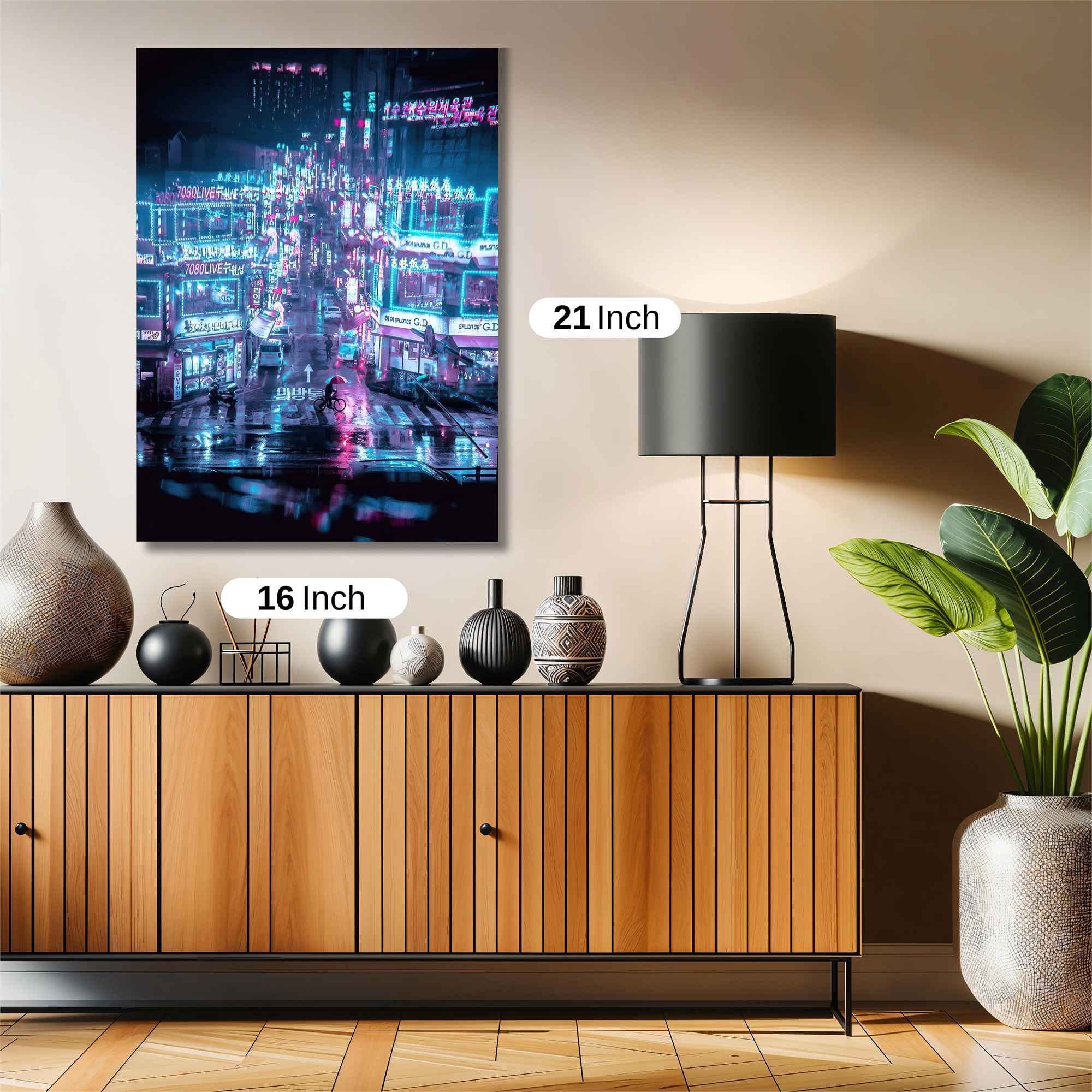 Neon Serenity Safe Wall Magnetic / M