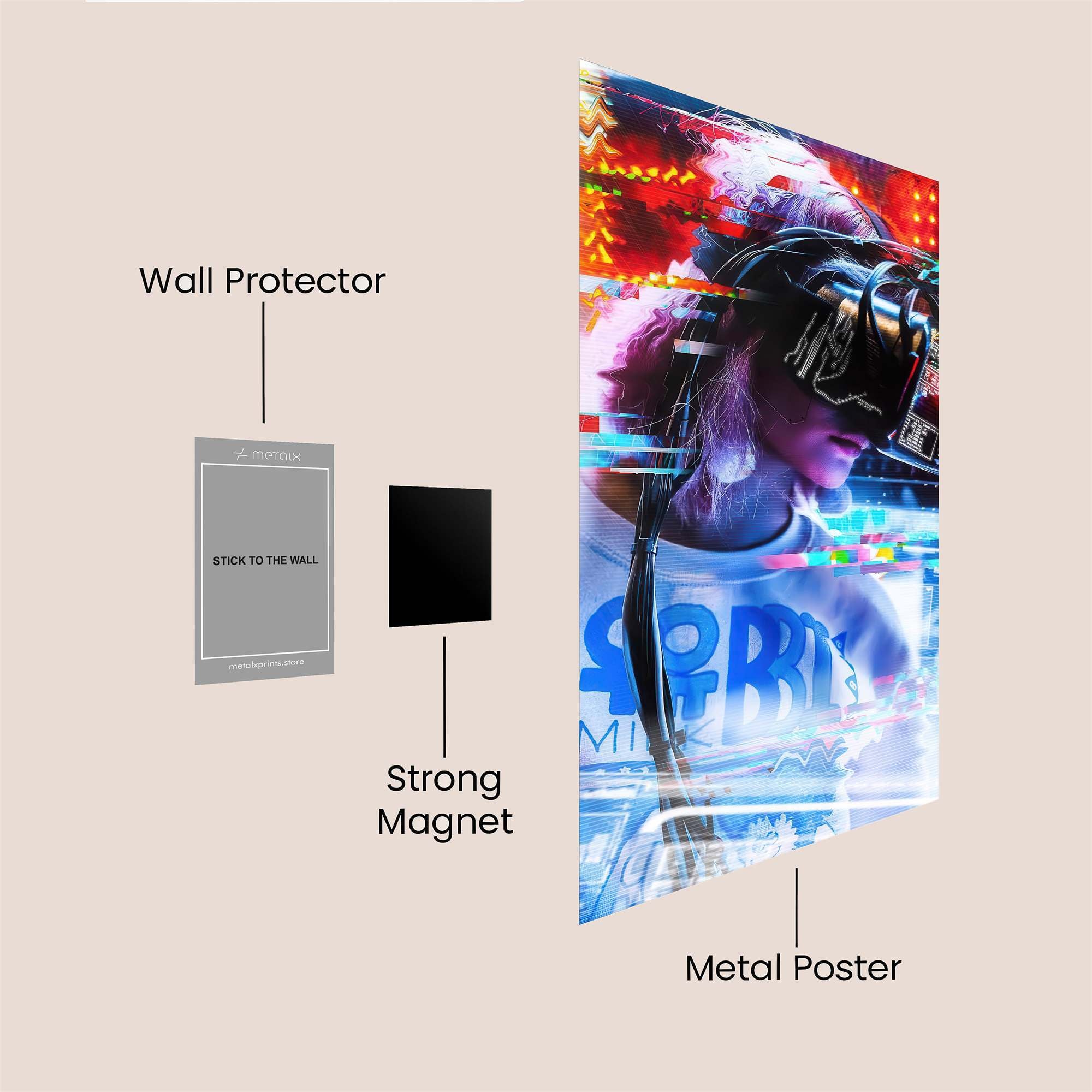 Cyber Bliss Safe Wall Magnetic / M