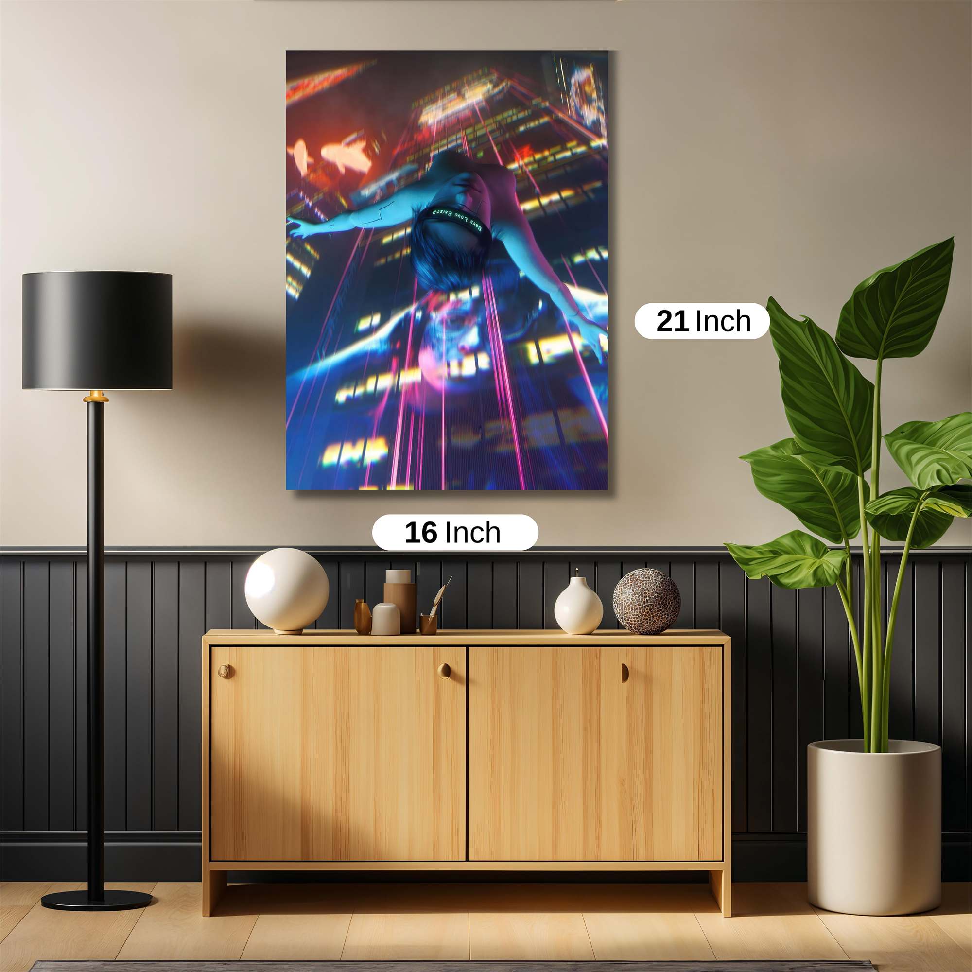 Neon Descent Safe Wall Magnetic / M