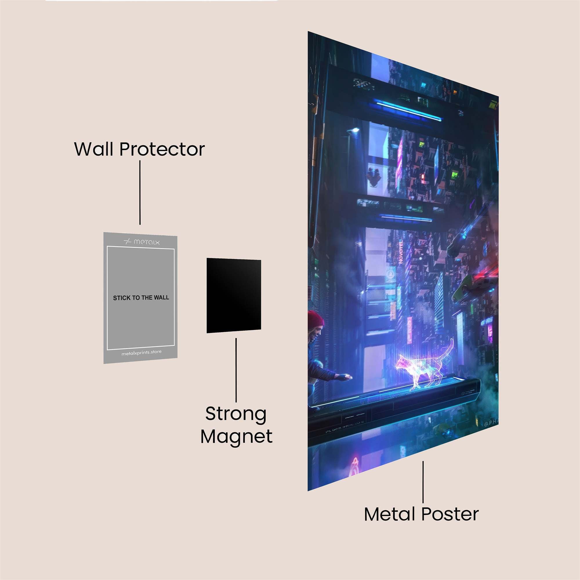 Neon Encounter Safe Wall Magnetic / M