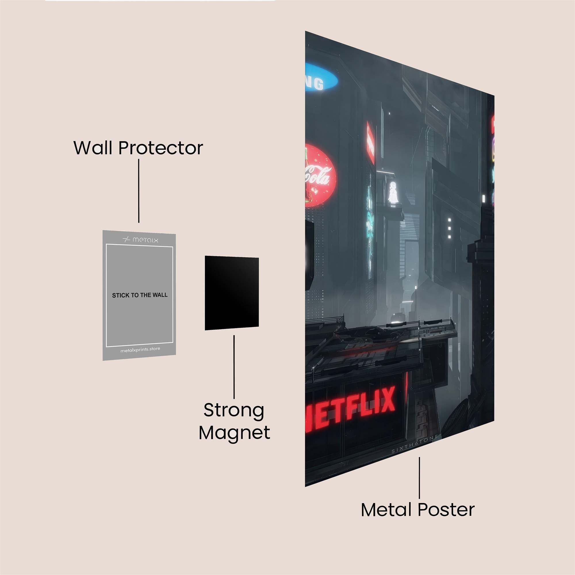 Neon Enigma Safe Wall Magnetic / M