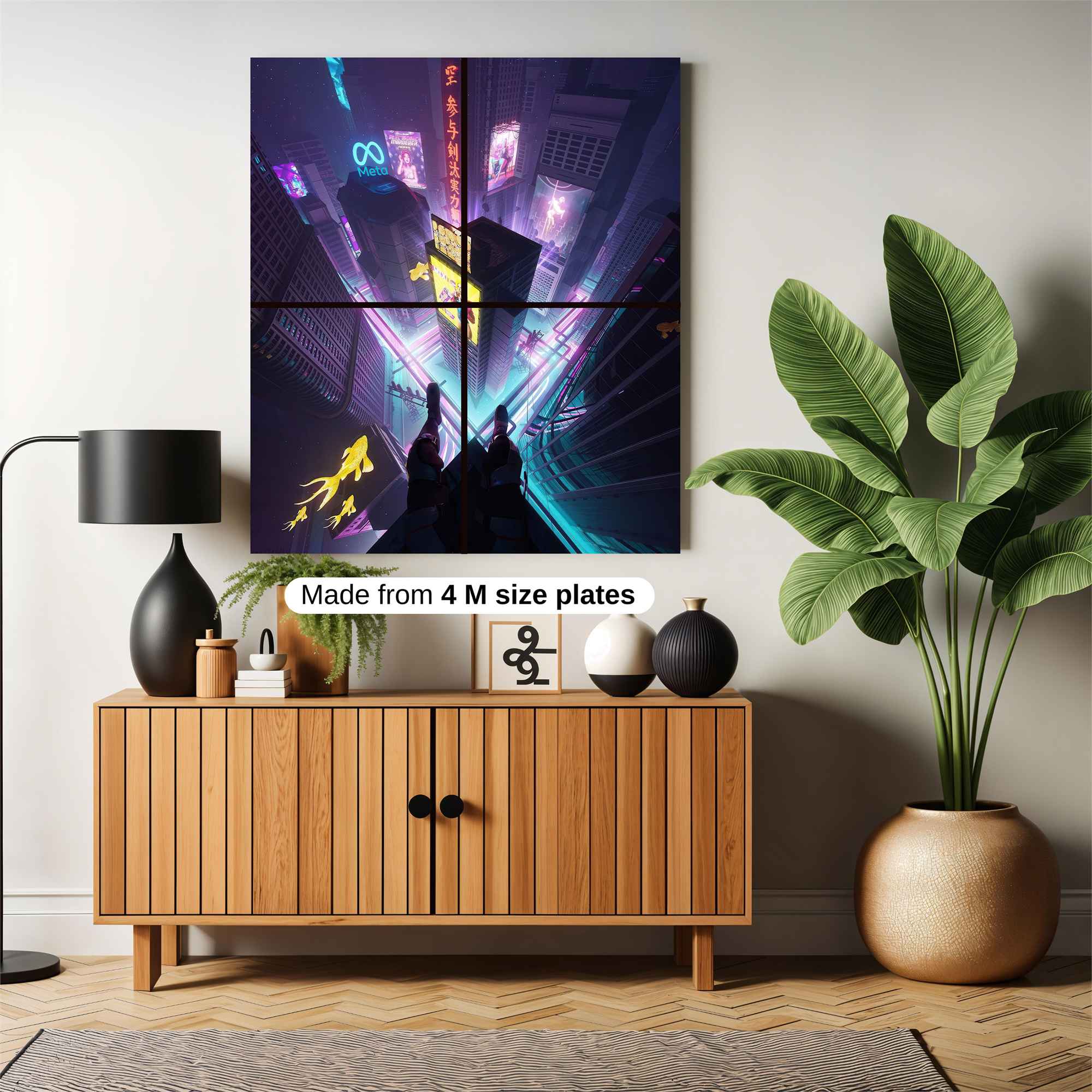 Neon Vortex Safe Wall Magnetic / M