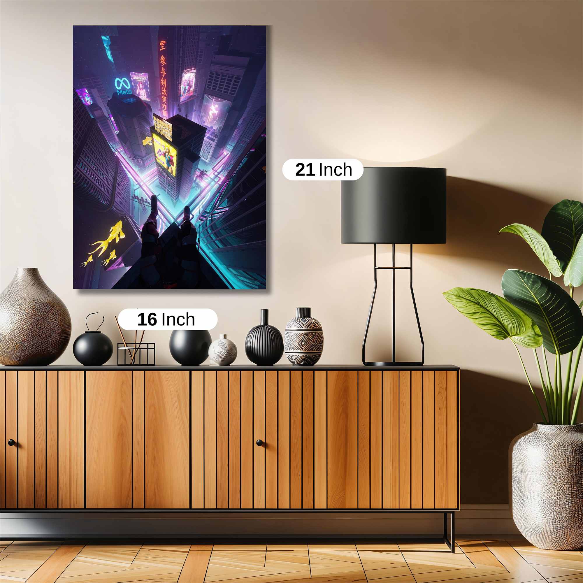 Neon Vortex Safe Wall Magnetic / M