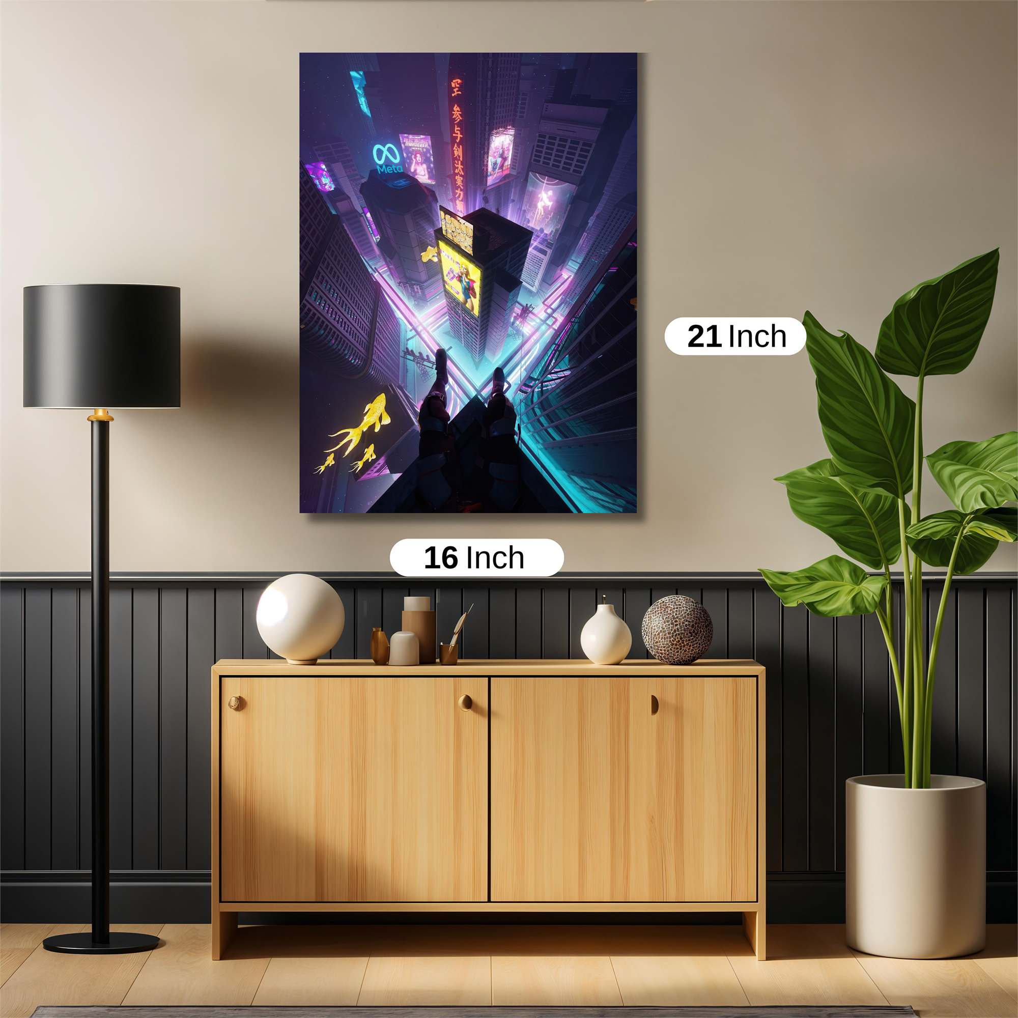 Neon Vortex Safe Wall Magnetic / M