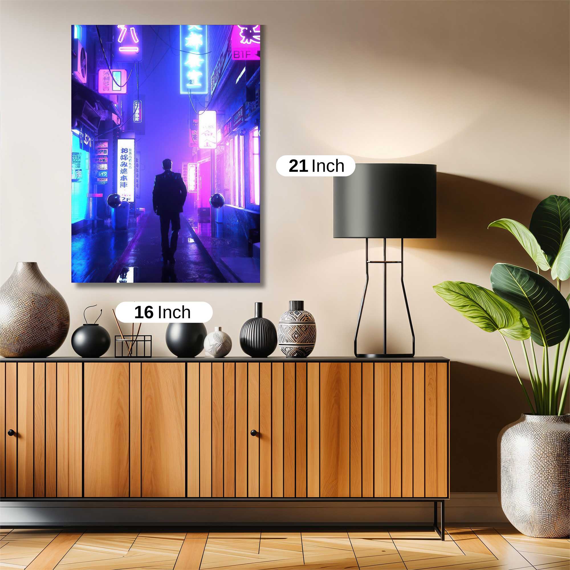 Neon Solitude Safe Wall Magnetic / M