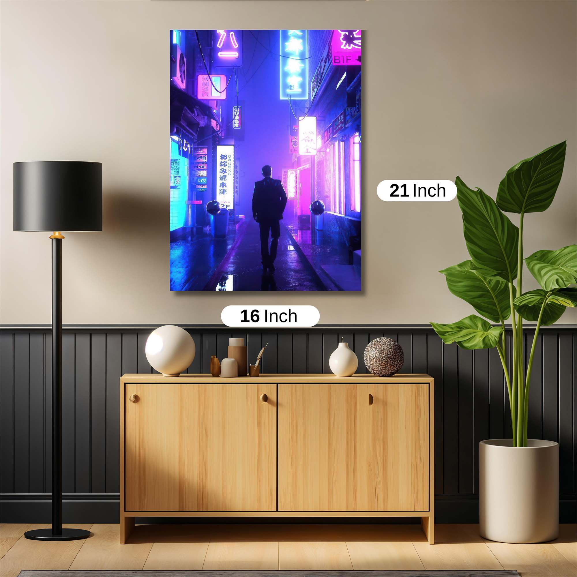 Neon Solitude Safe Wall Magnetic / M