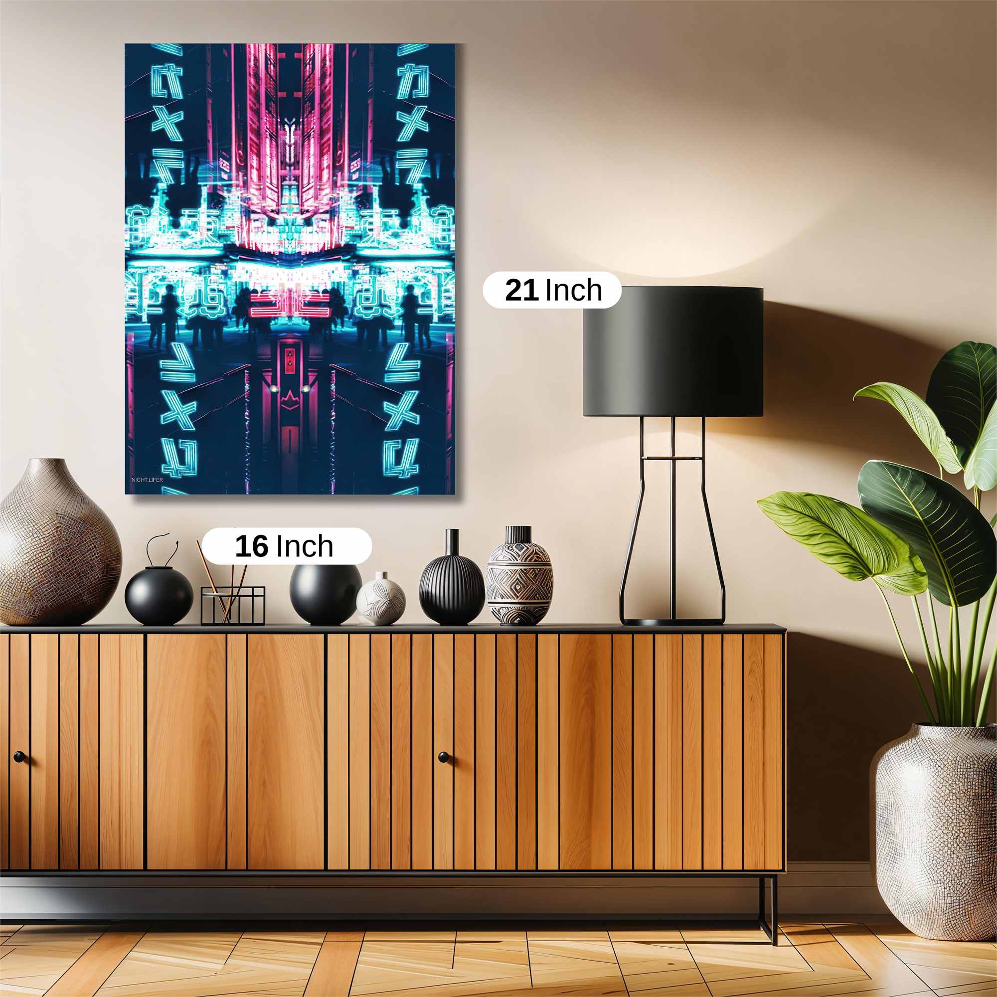 Neon Mirage Safe Wall Magnetic / M