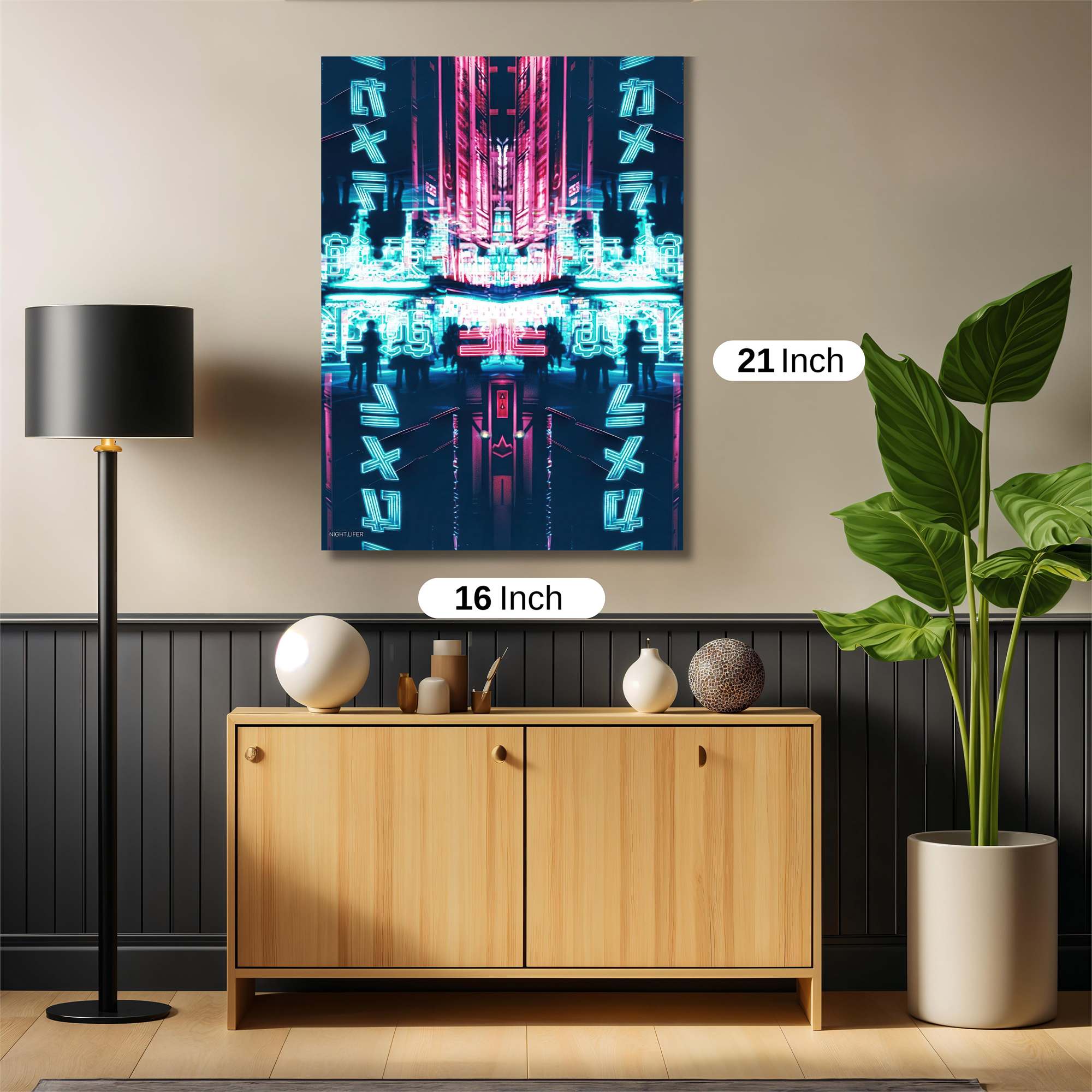 Neon Mirage Safe Wall Magnetic / M