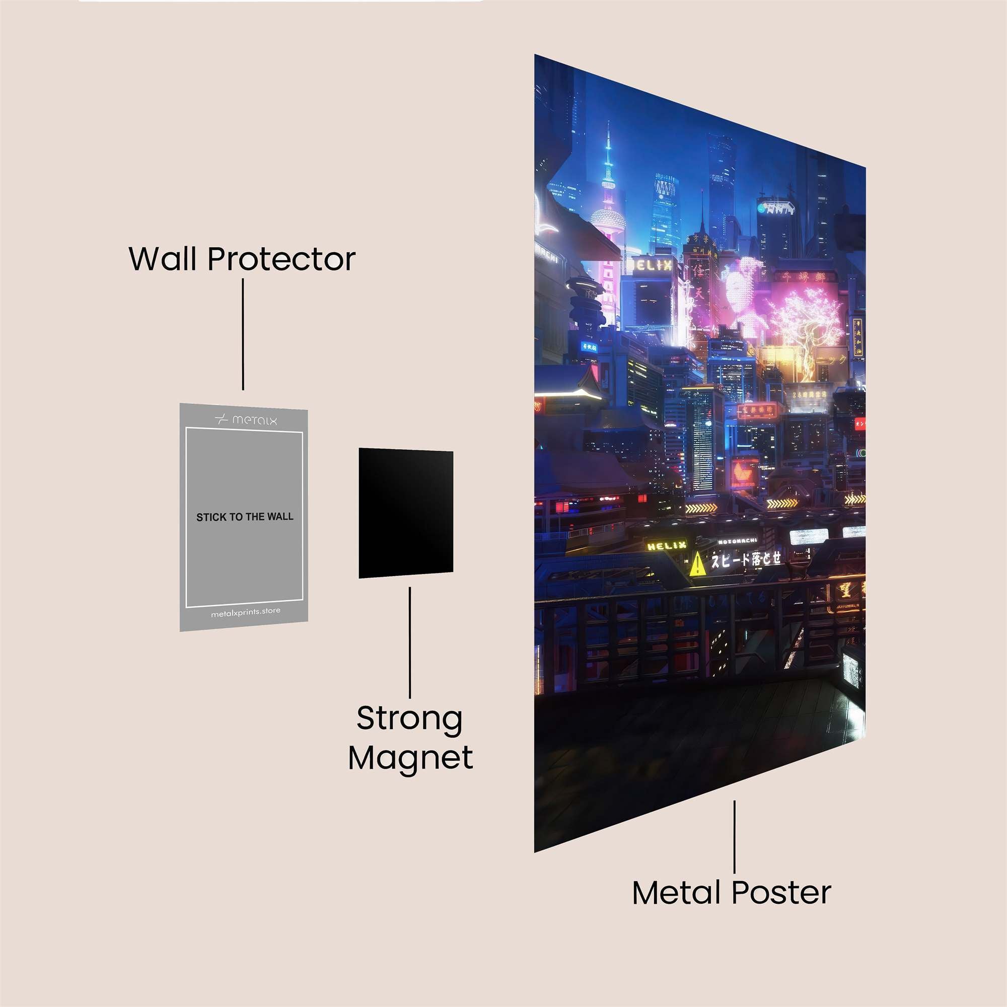 Neon Reverie Safe Wall Magnetic / M