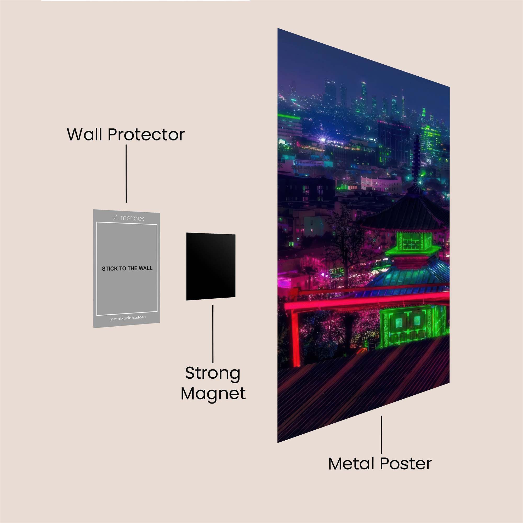 Neon Reverie Safe Wall Magnetic / M