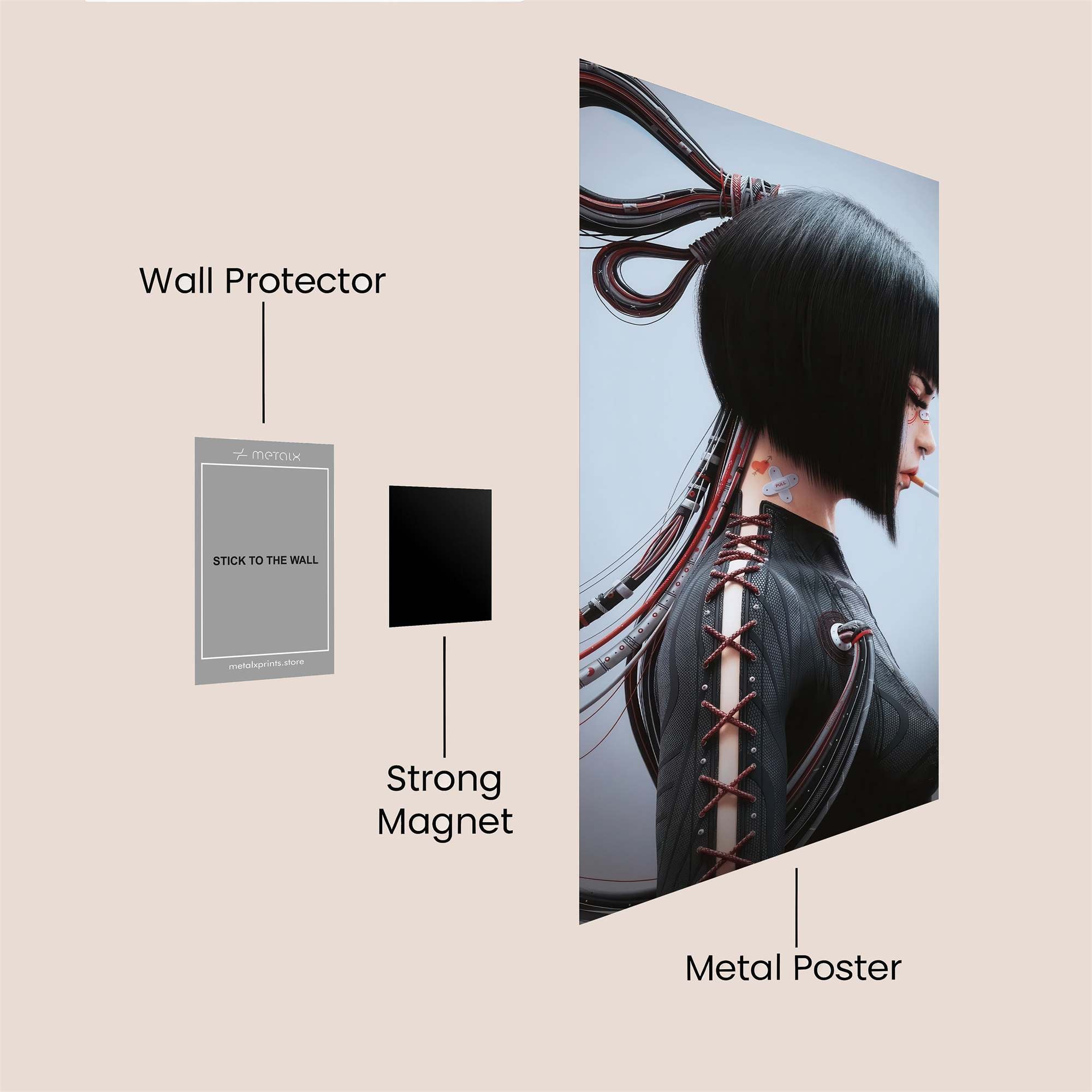 Cybernetic Reverie Safe Wall Magnetic / M