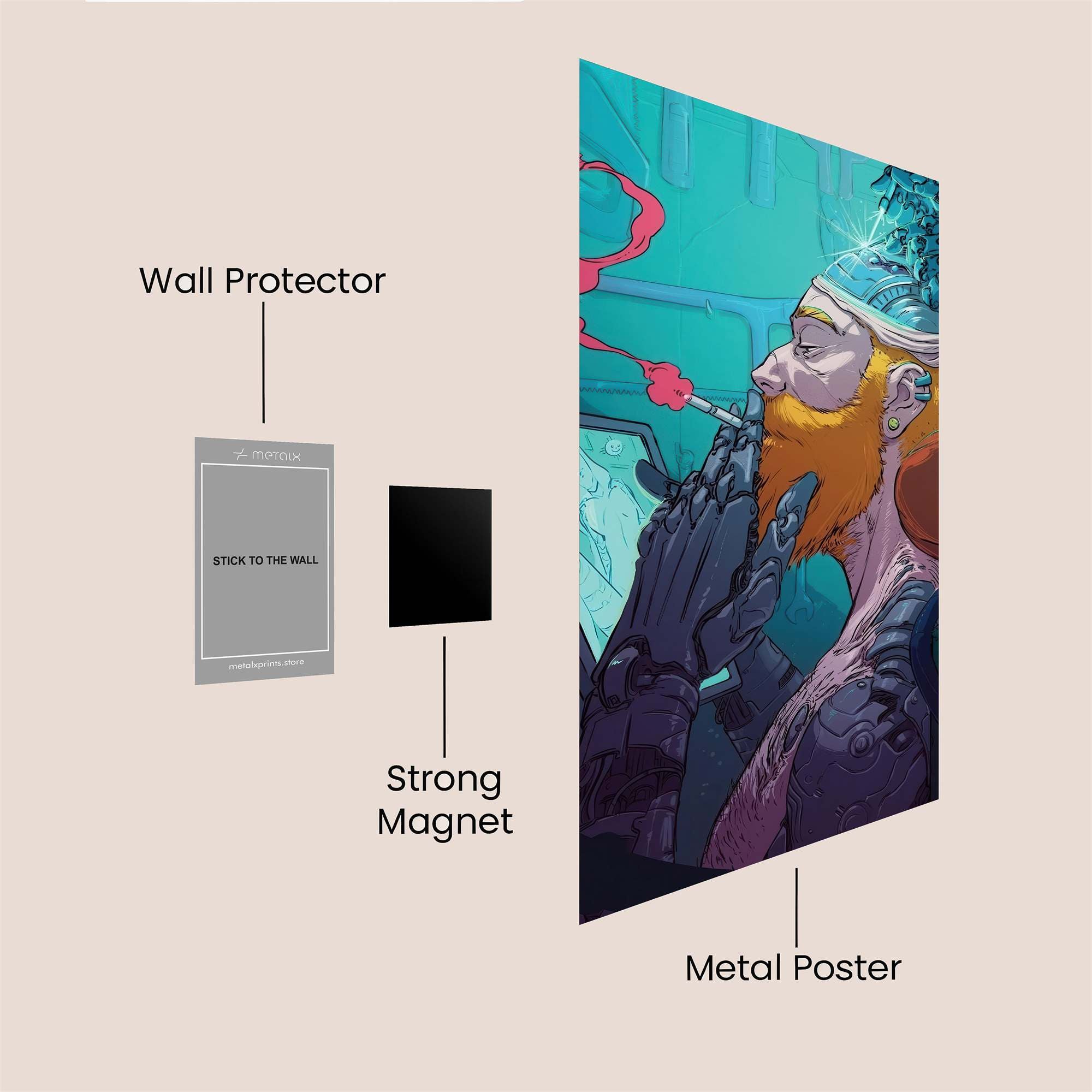 Cyber Reverie Safe Wall Magnetic / M