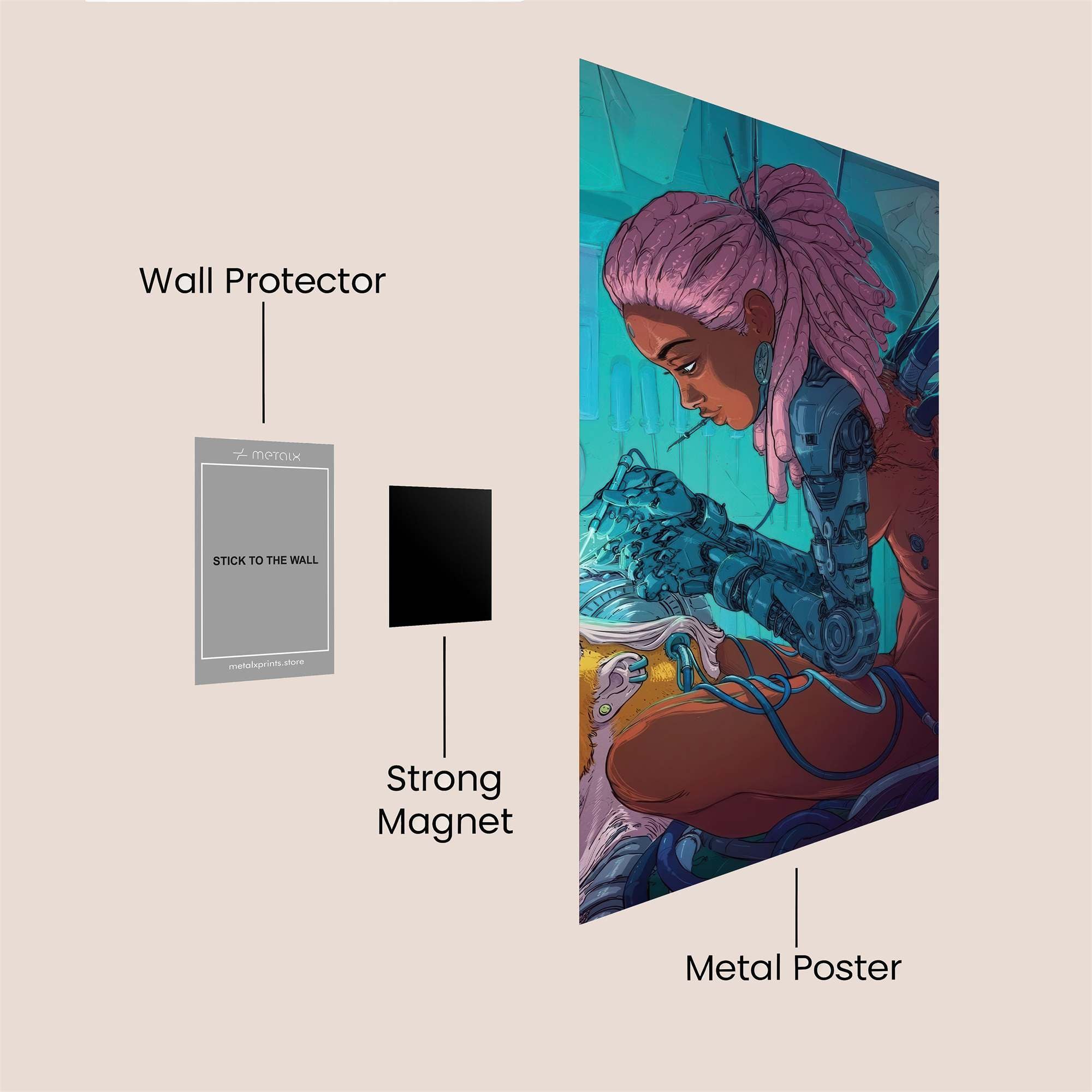 Cybernetic Harmony Safe Wall Magnetic / M